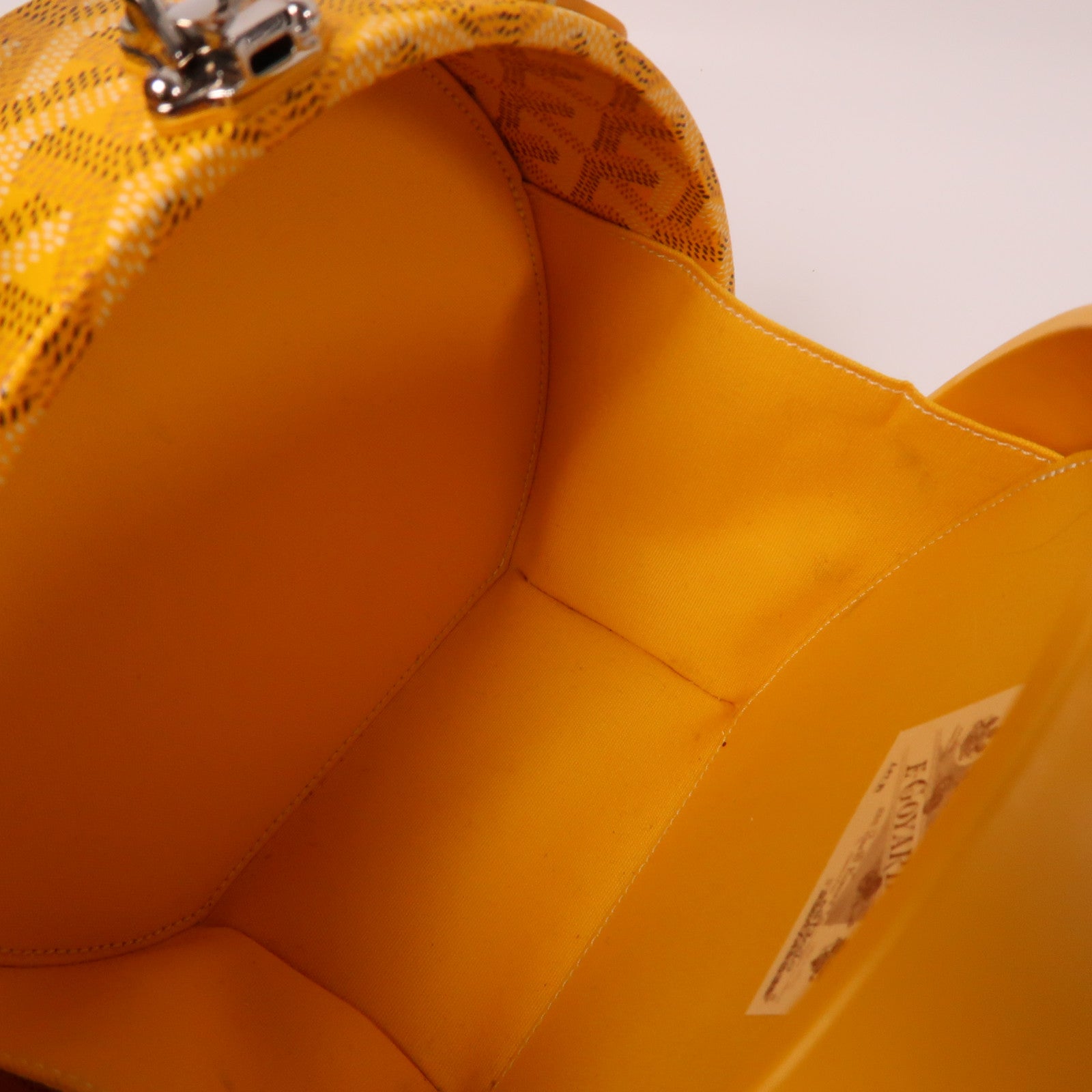 GOYARD 塗層帆布The Alto Hatbox Trunk Bag手挽肩背兩用袋黃色
