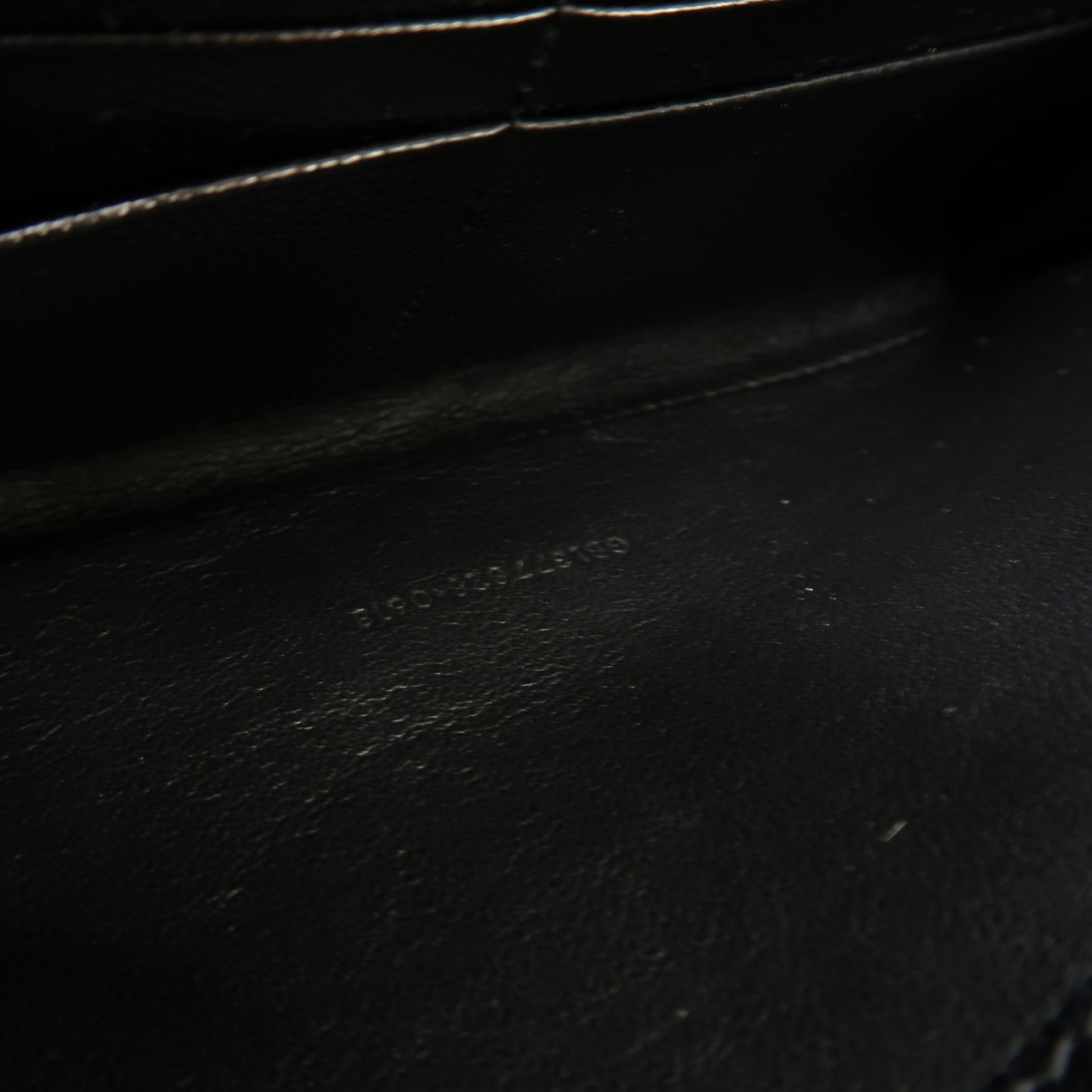 SAINT LAURENT 斜紋牛皮皮革Chain Shoulder Bag金扣肩背袋黑色