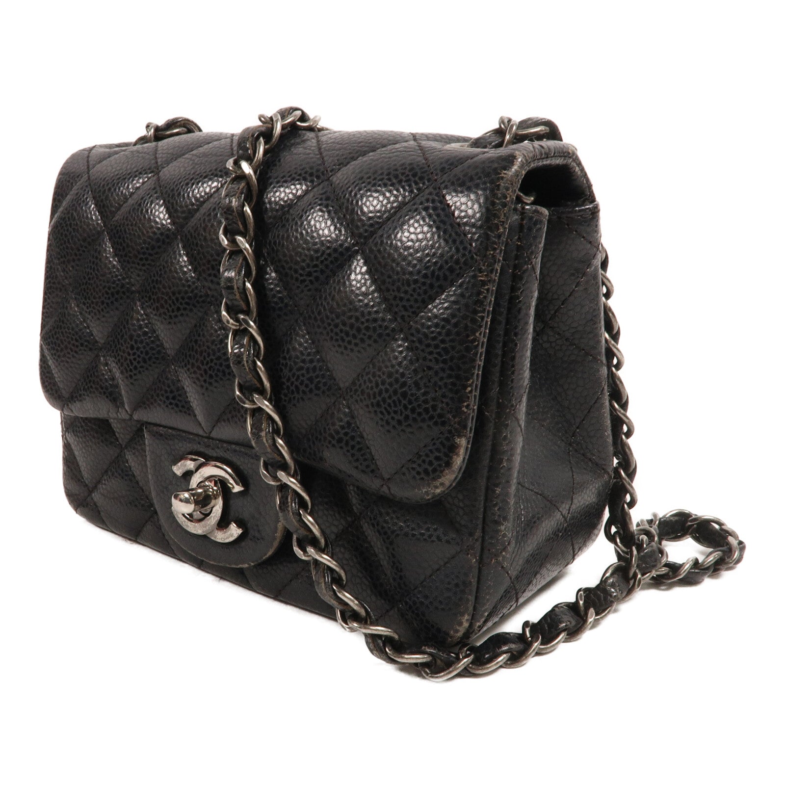 CHANEL 牛皮皮革Classic 17鏈帶肩背袋