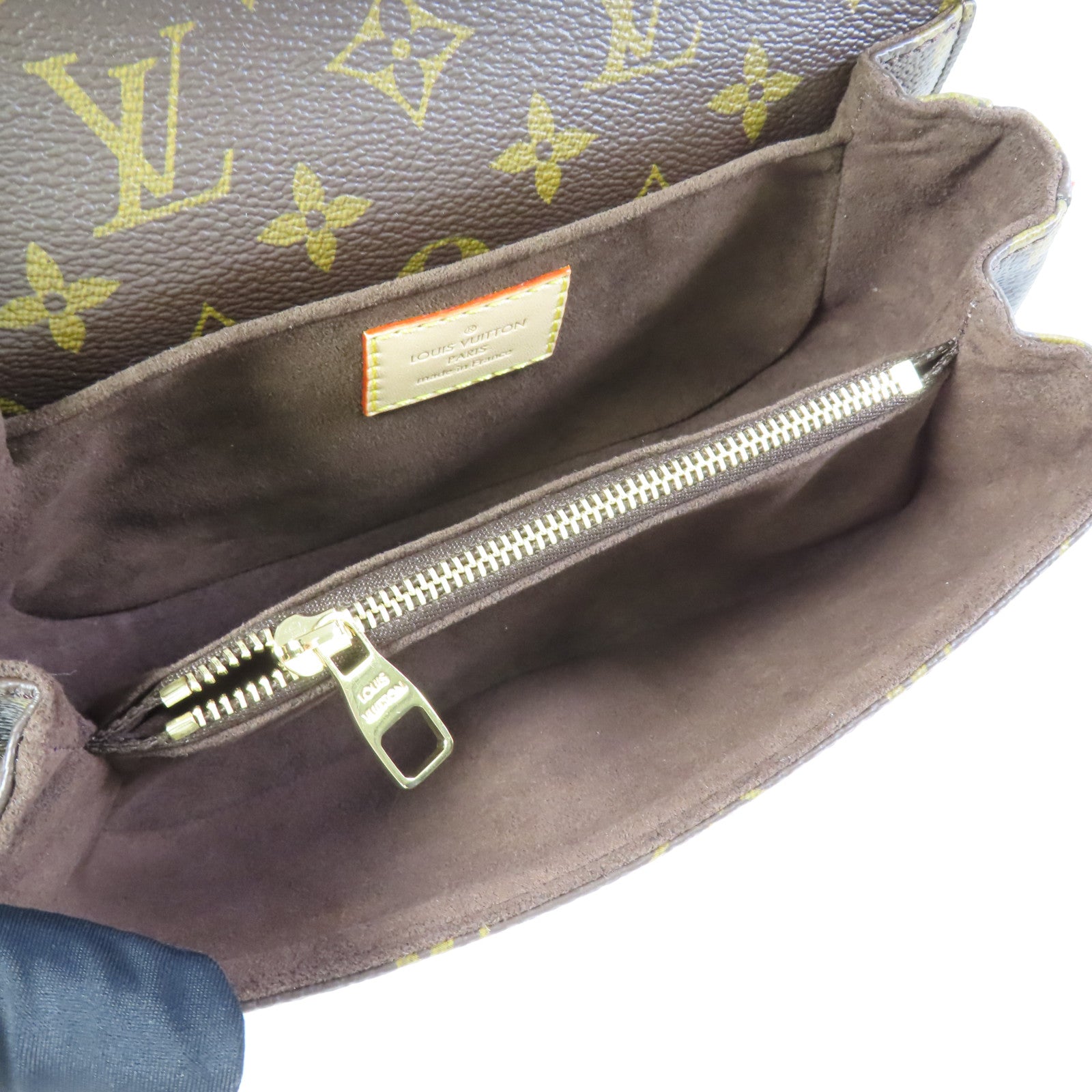 LOUIS VUITTON Monogram Pochette Metis East West金扣手挽肩背兩用袋