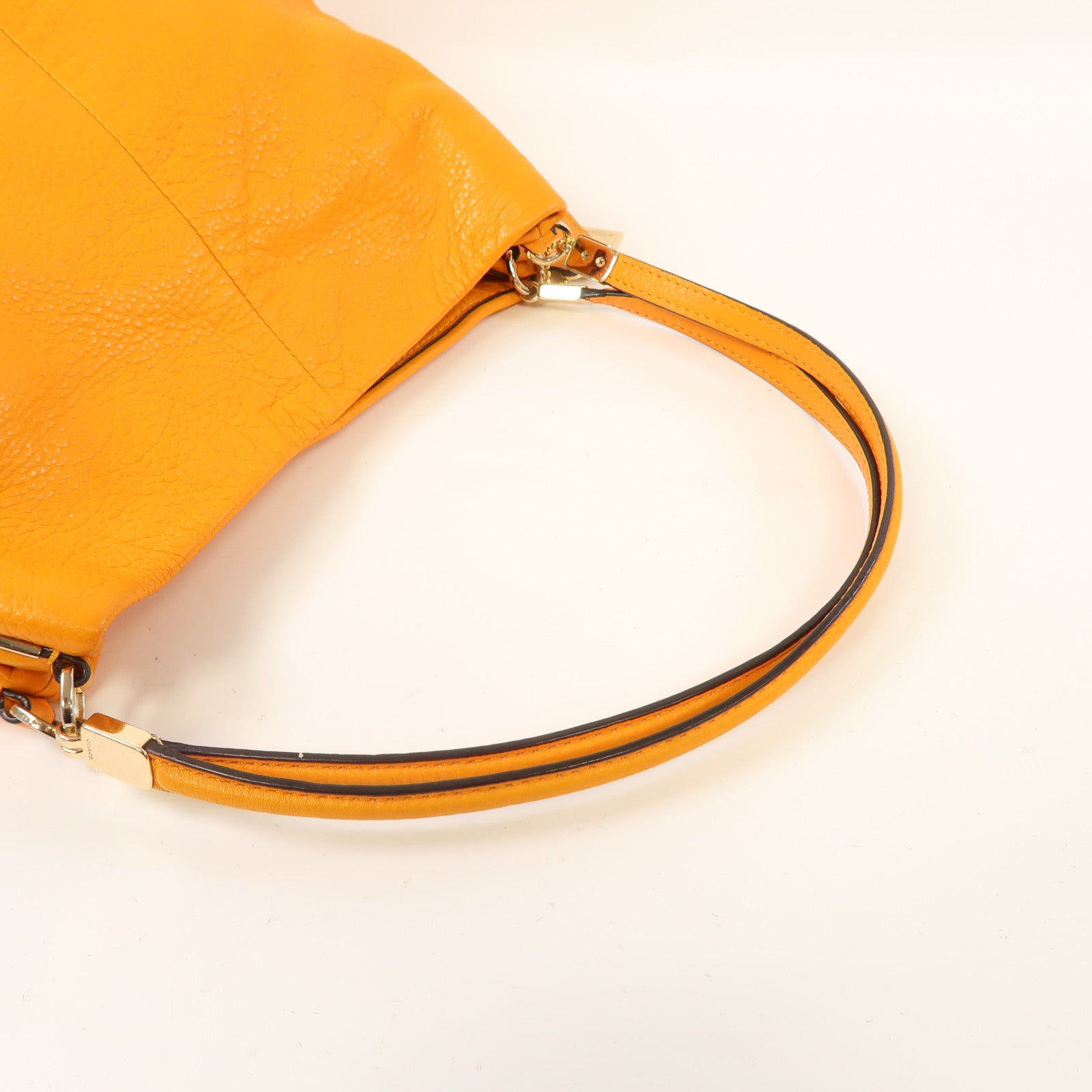 COACH 牛皮皮革Madison Phoebe Shoulder Bag金扣肩背袋黃色