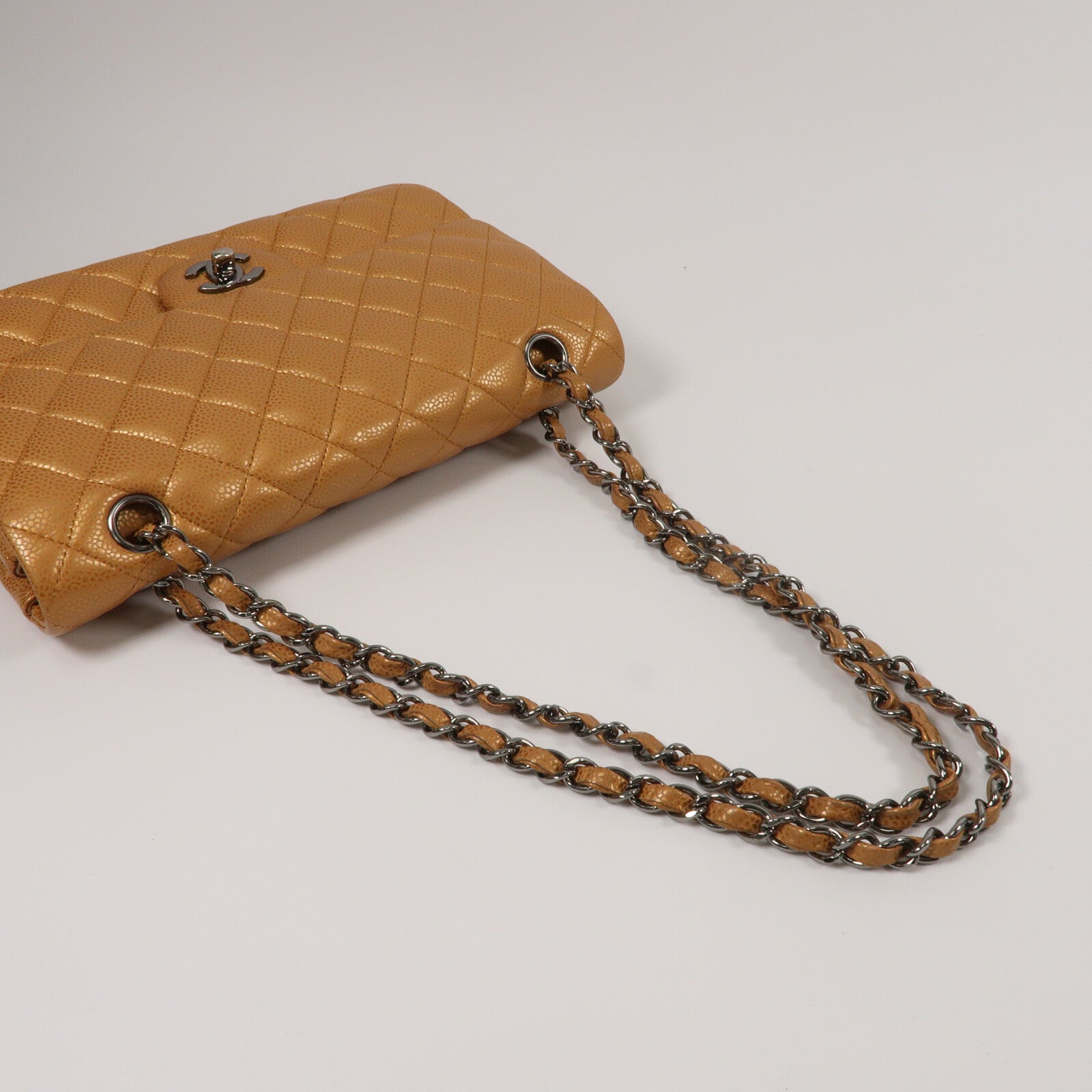 CHANEL 牛皮皮革Classic Flap 25鏈帶肩背袋