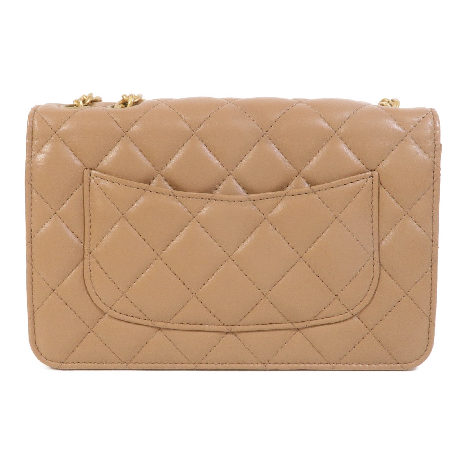 CHANEL 羊皮皮革WOC Wallet On Chain鏈帶肩背袋