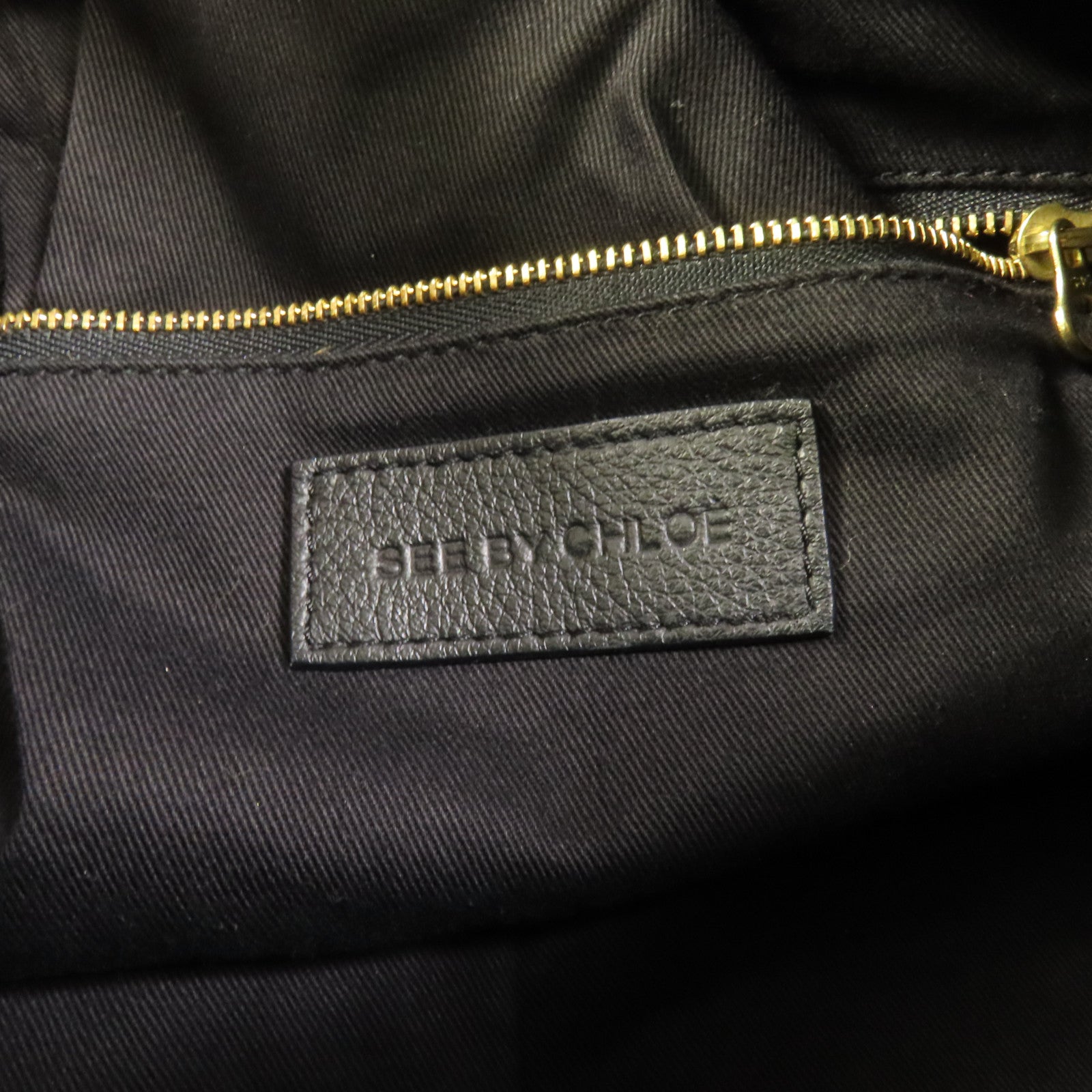 SEE BY CHLOE 牛皮皮革2 Way Shoulder金扣手挽肩背兩用袋