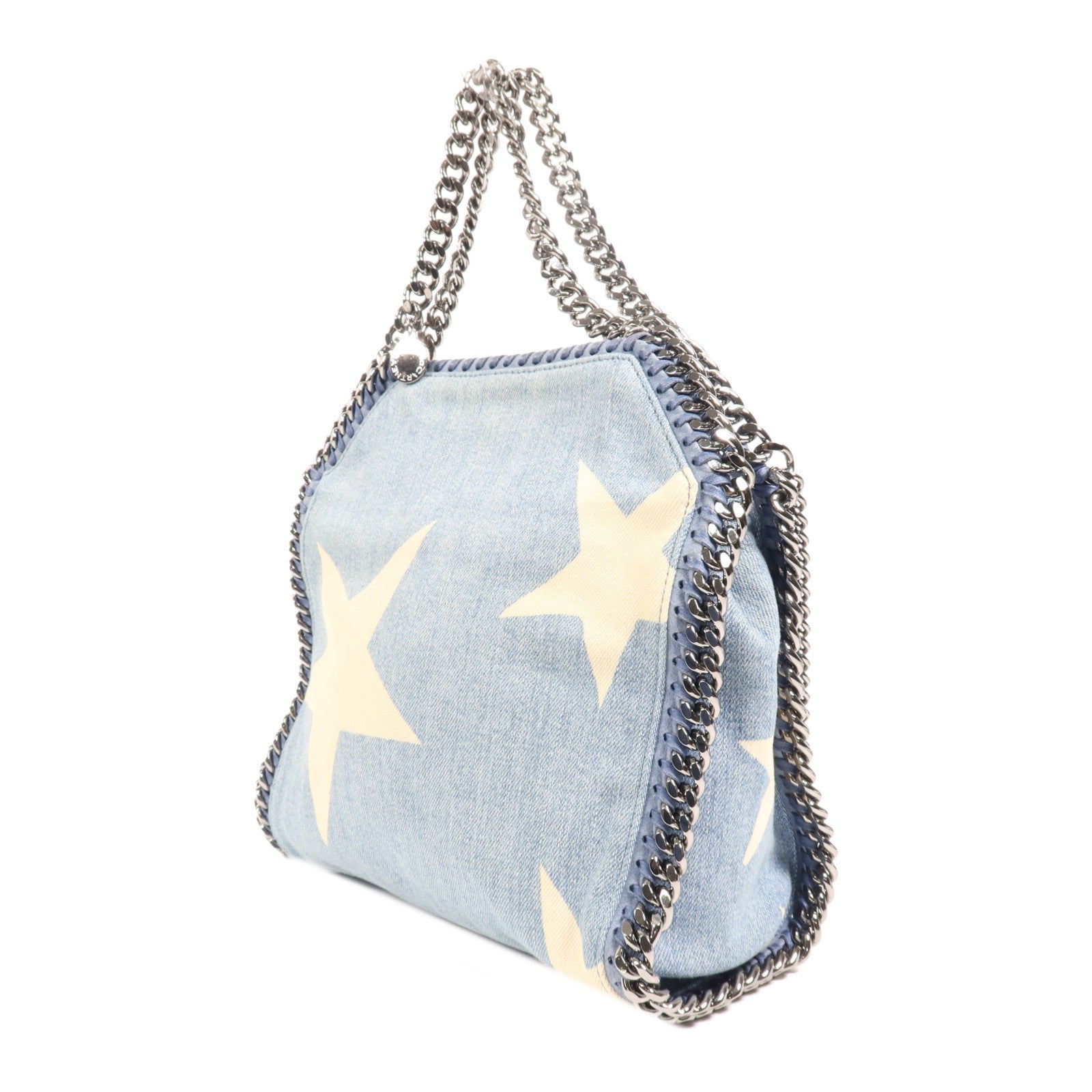 SELECTION 牛仔布Shoulder Bag銀扣鏈帶手挽肩背兩用袋