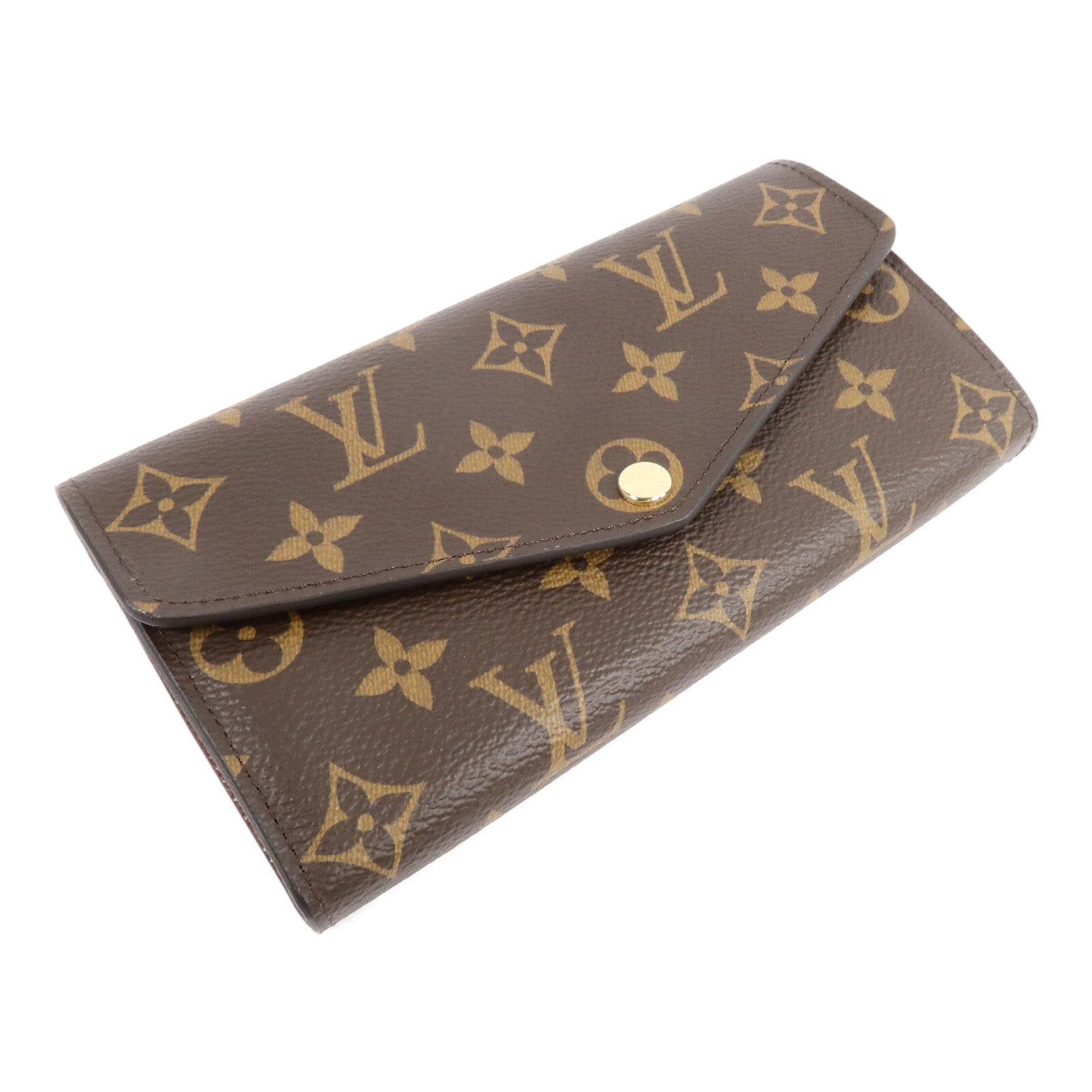 LOUIS VUITTON Monogram Portefeuille Sara金扣長錢包