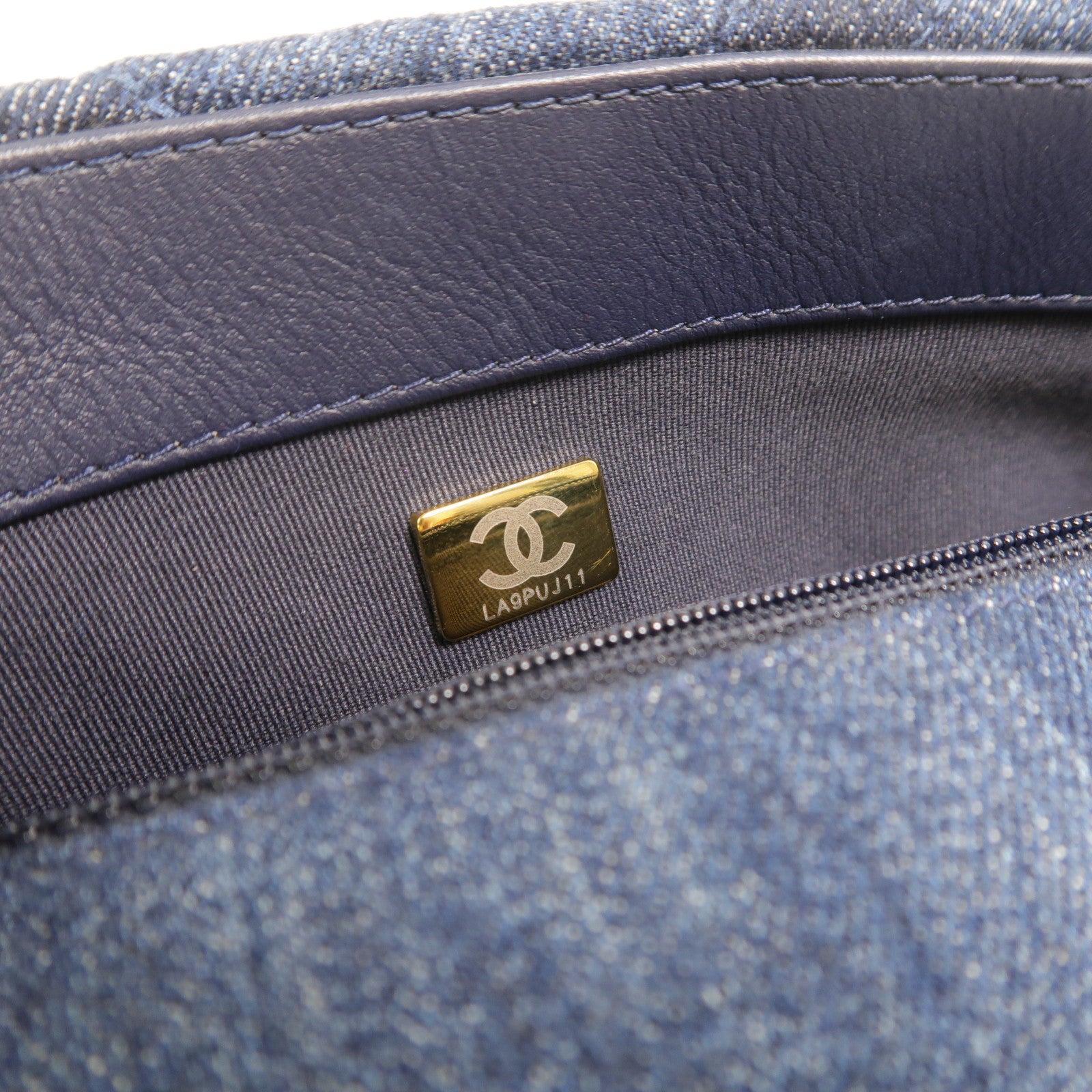 CHANEL 牛仔布Chanel 19 Small手挽肩背兩用袋