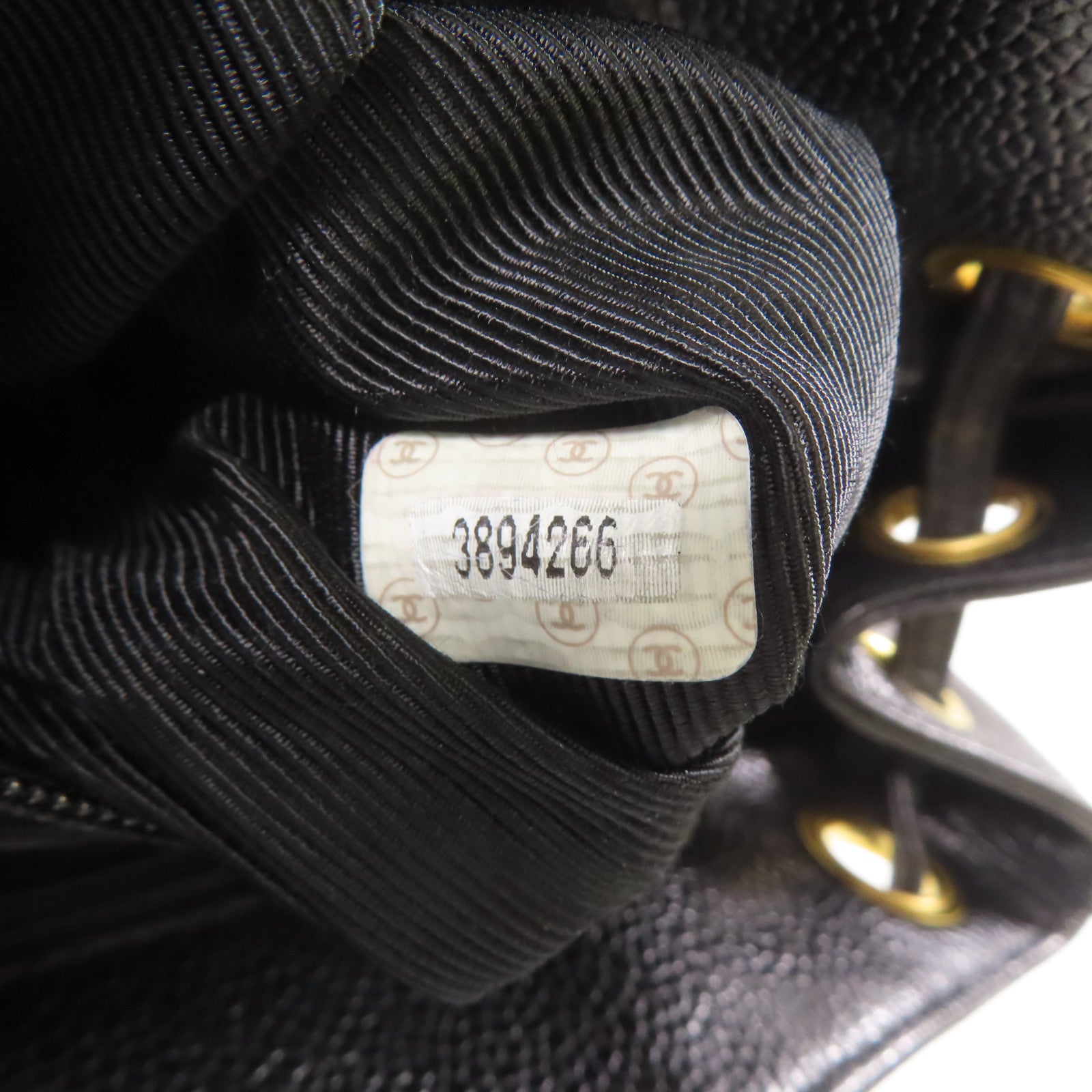 CHANEL【激減優惠】 牛皮皮革Backpack金扣鏈帶背包黑色