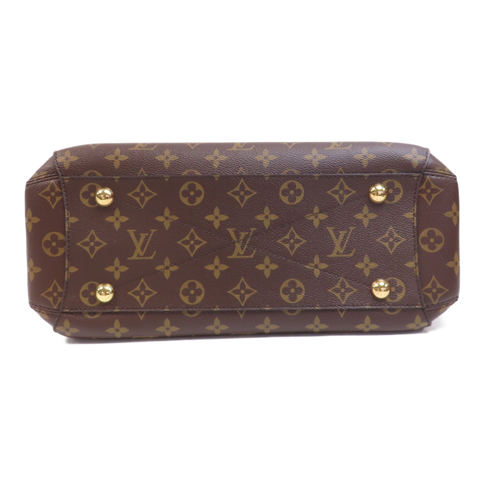 LOUIS VUITTON Monogram Montaigne MM金扣手挽肩背兩用袋啡色