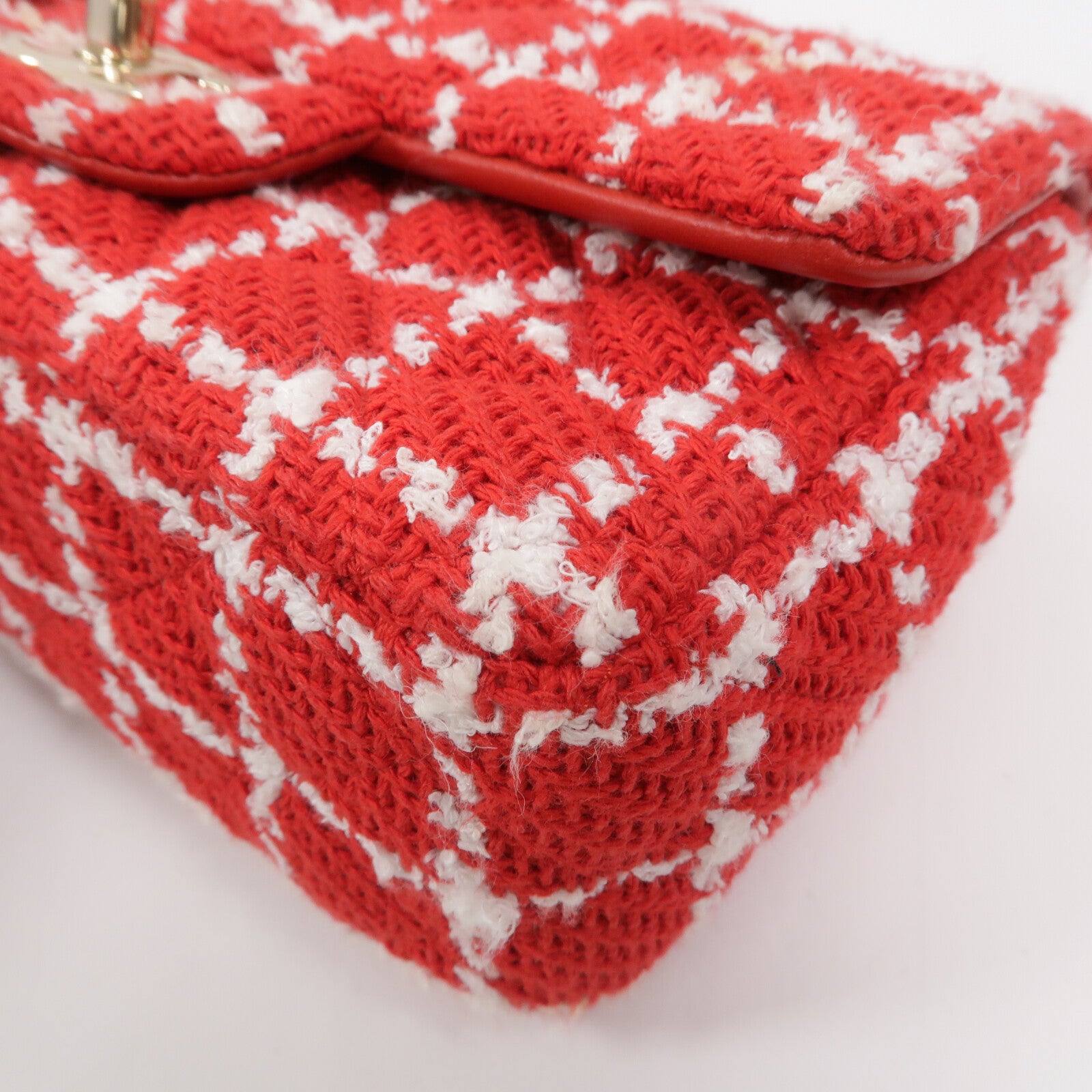 CHANEL Tweed Mini Flap鏈帶肩背袋