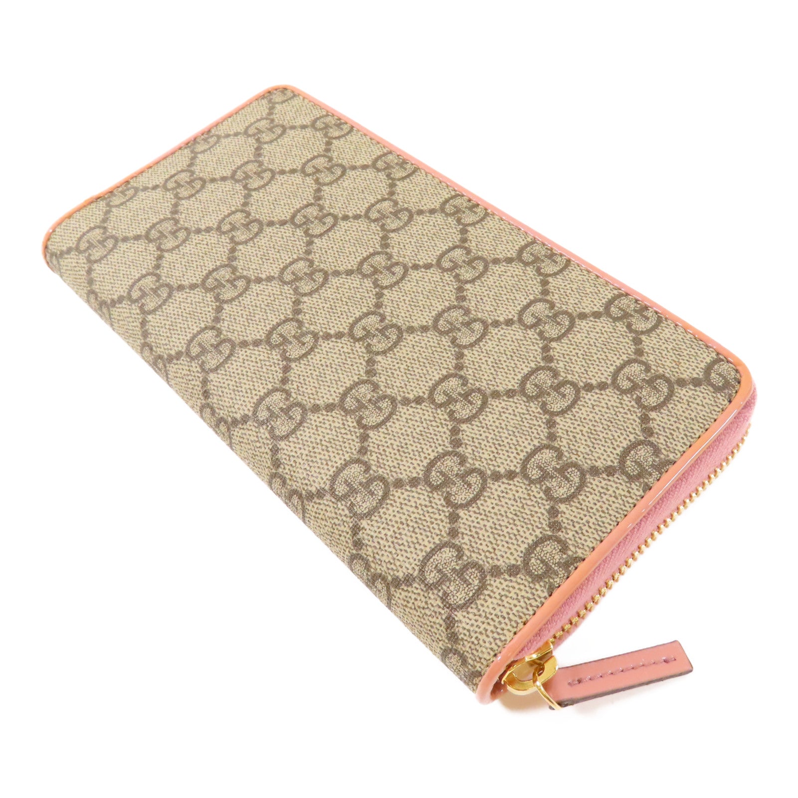 GUCCI 塗層帆布Long Wallet金扣長錢包