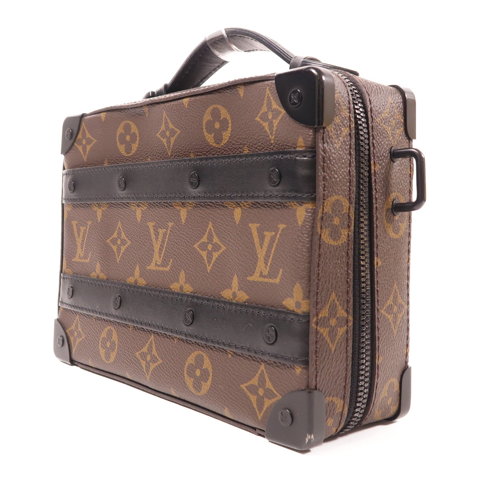 LOUIS VUITTON Monogram Macassar Handle Soft Trunk手挽肩背兩用袋