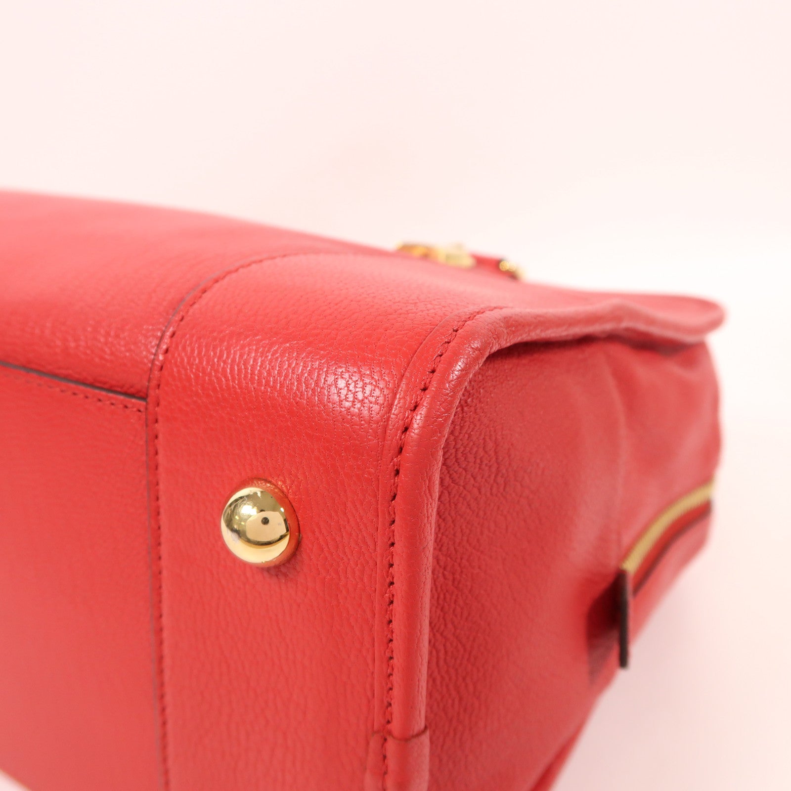 LOEWE 牛皮皮革Handbag金扣手挽袋/肩背袋
