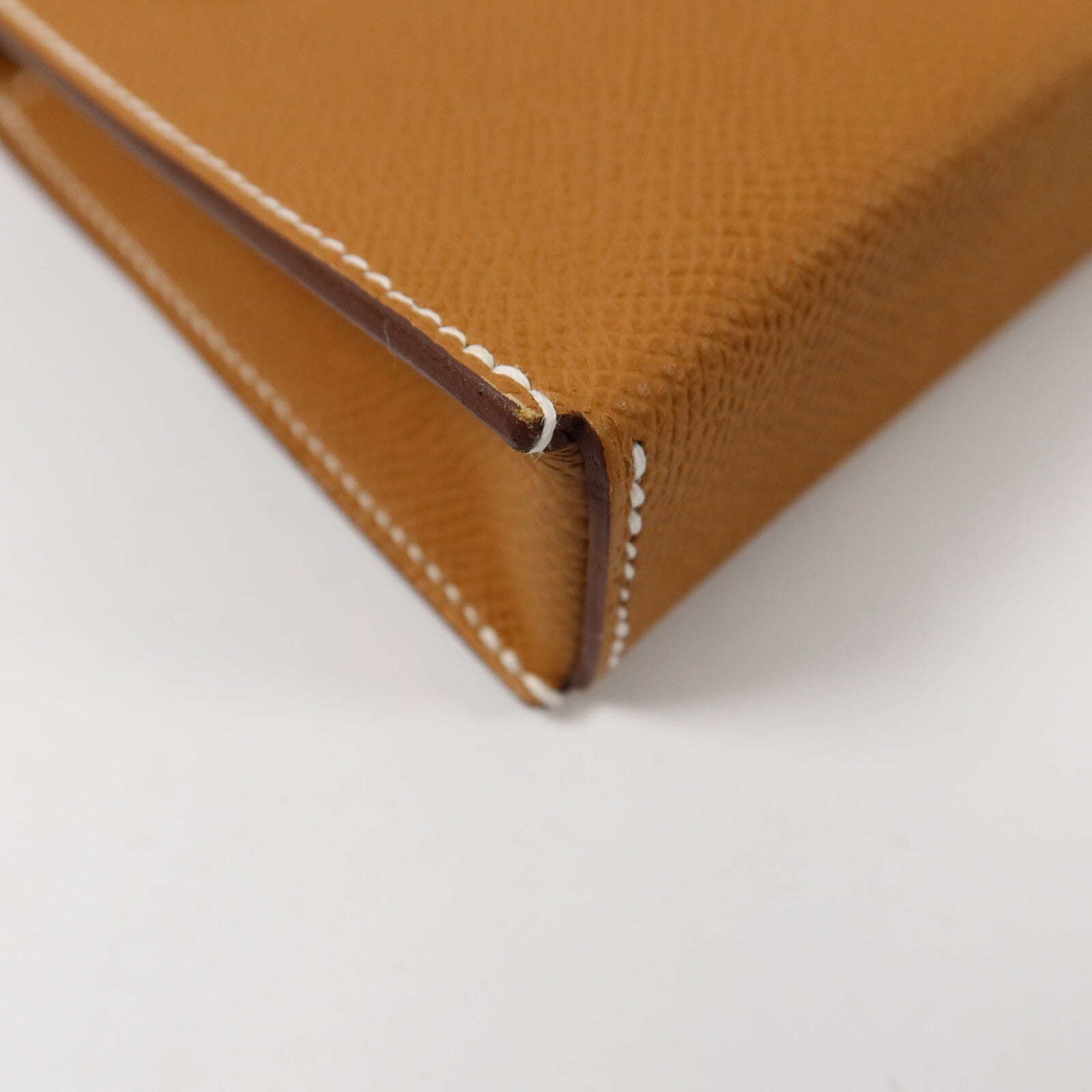 HERMES Swift皮革Hermesnap肩背袋Gold