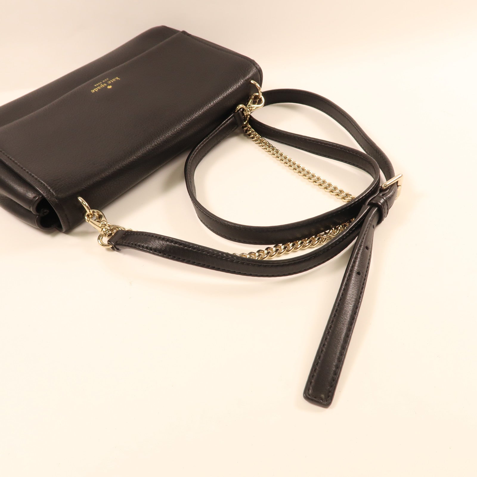 Kate Spade 【激減優惠】牛皮皮革Shoulder Bag金扣鏈帶手挽肩背兩用袋