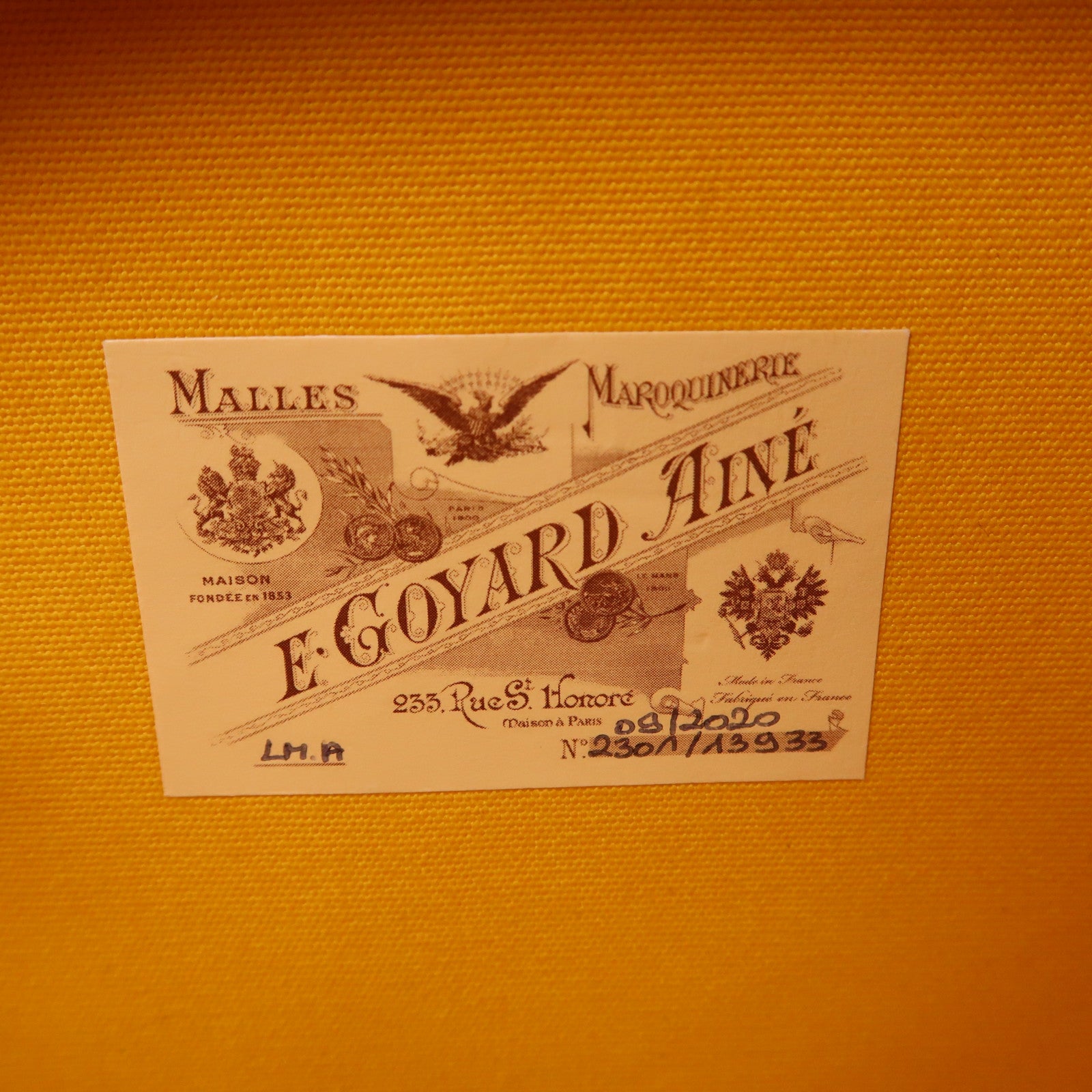 GOYARD 塗層帆布The Alto Hatbox Trunk Bag手挽肩背兩用袋黃色