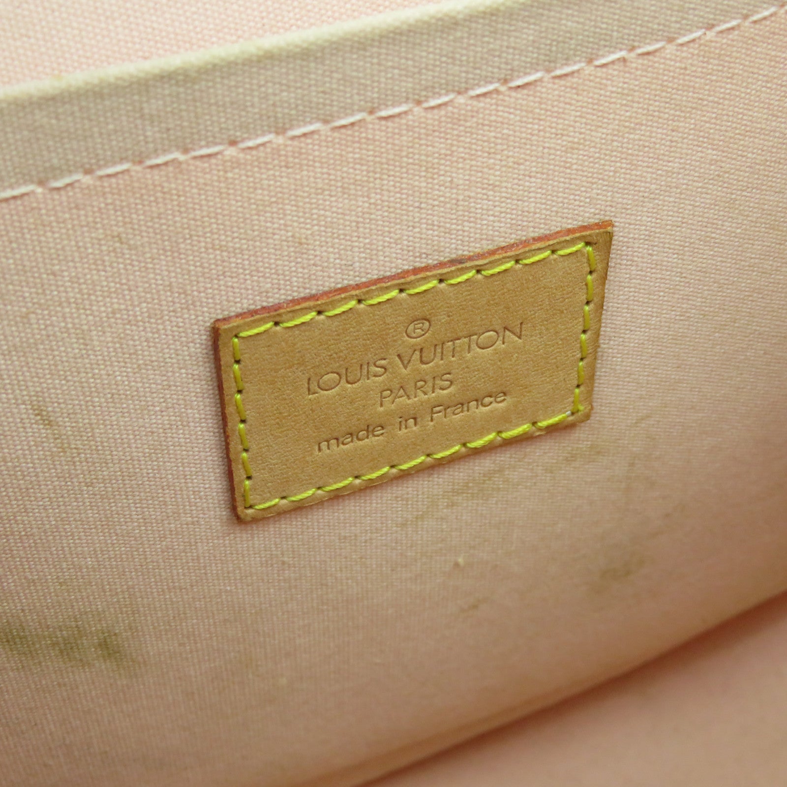 LOUIS VUITTON 【激減優惠】Monogram Vernis Biscayne Bay GM金扣肩背袋米色