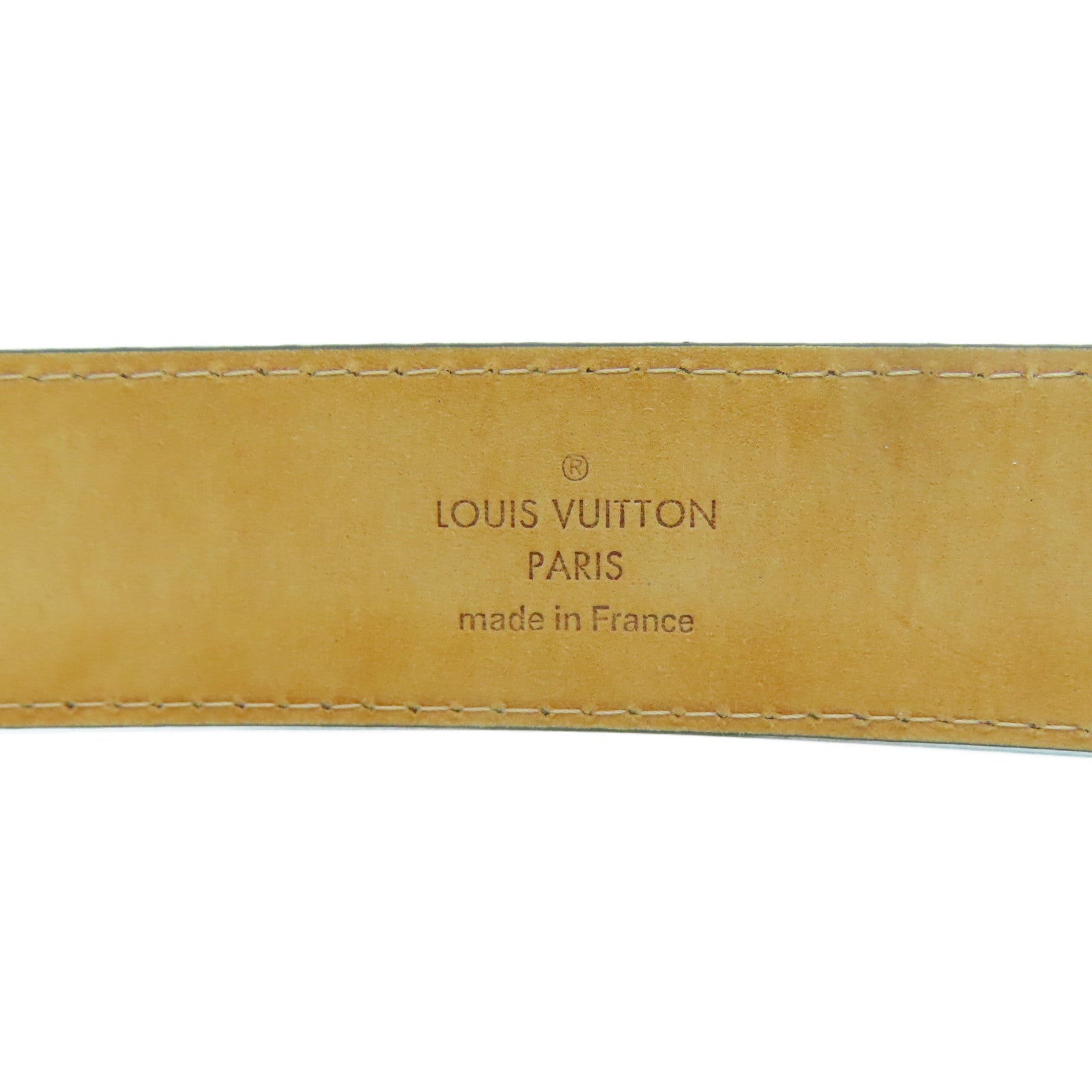 LOUIS VUITTON 【激減優惠】Damier Belt金扣皮帶啡色