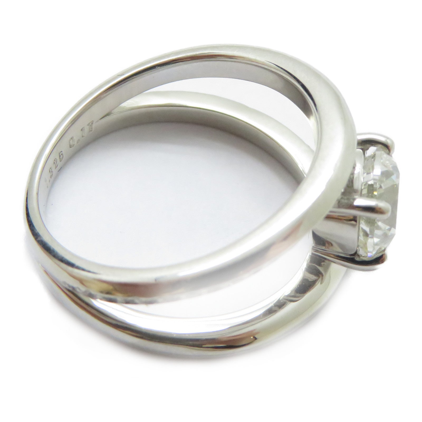 JEWELRY 【激減優惠】PT900鉑金Diamond Ring 1.326/0.17ct鑽石戒指US#6
