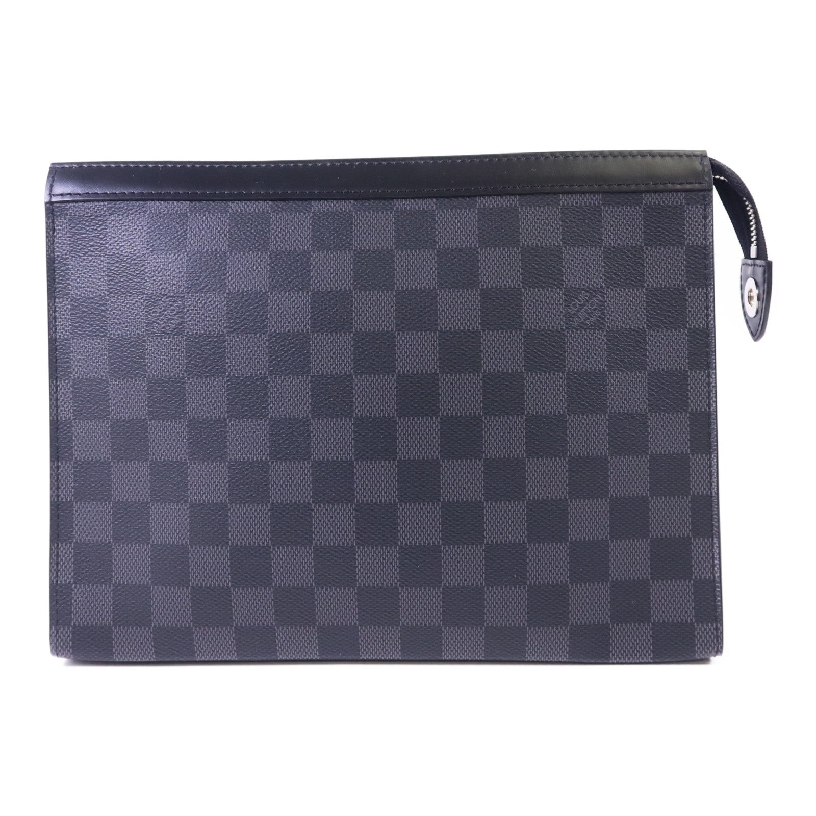 LOUIS VUITTON Damier Graphite Pochette Voyage MM銀扣小袋