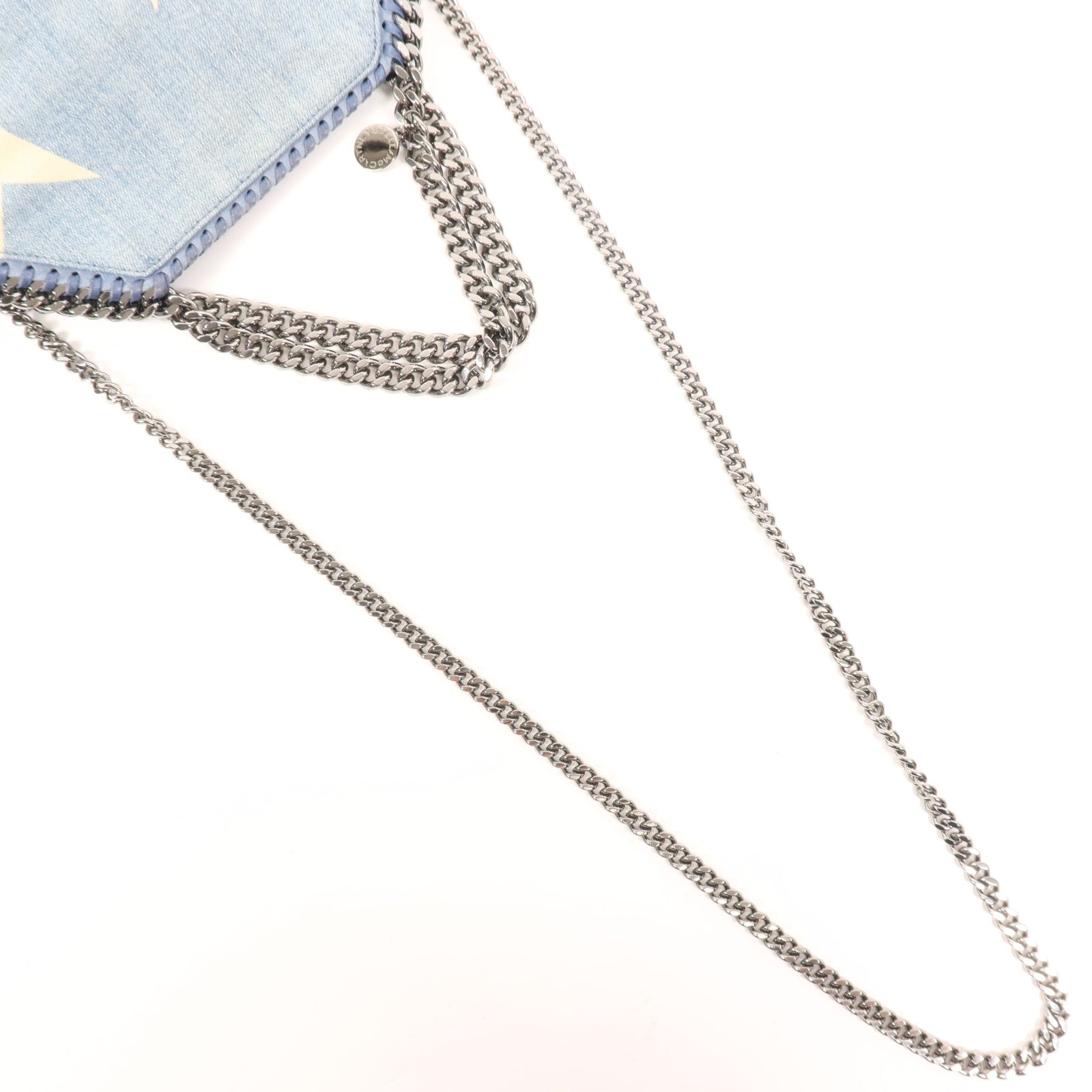 SELECTION 牛仔布Shoulder Bag銀扣鏈帶手挽肩背兩用袋