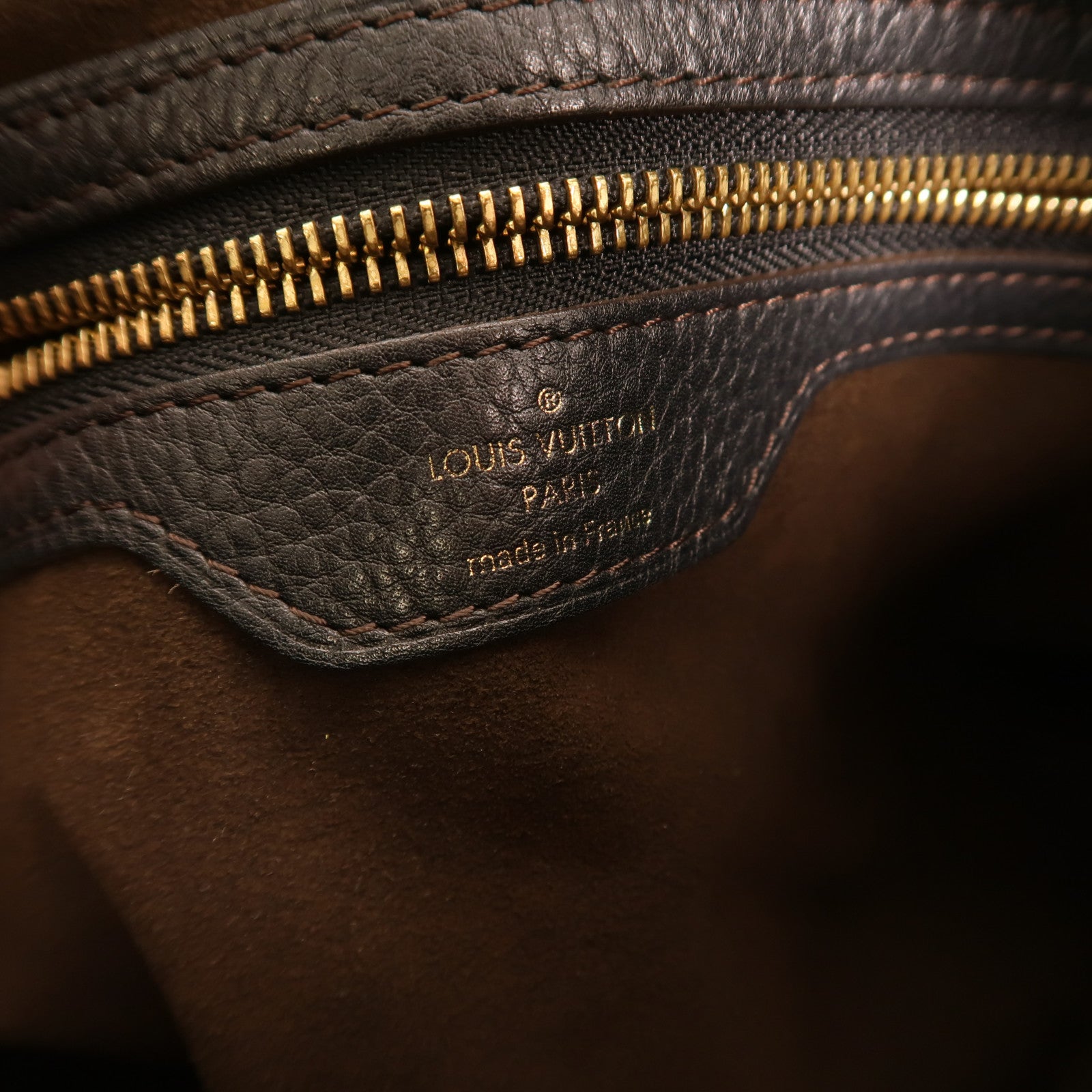 LOUIS VUITTON Monogram Mahina Salene PM金扣手挽肩背兩用袋