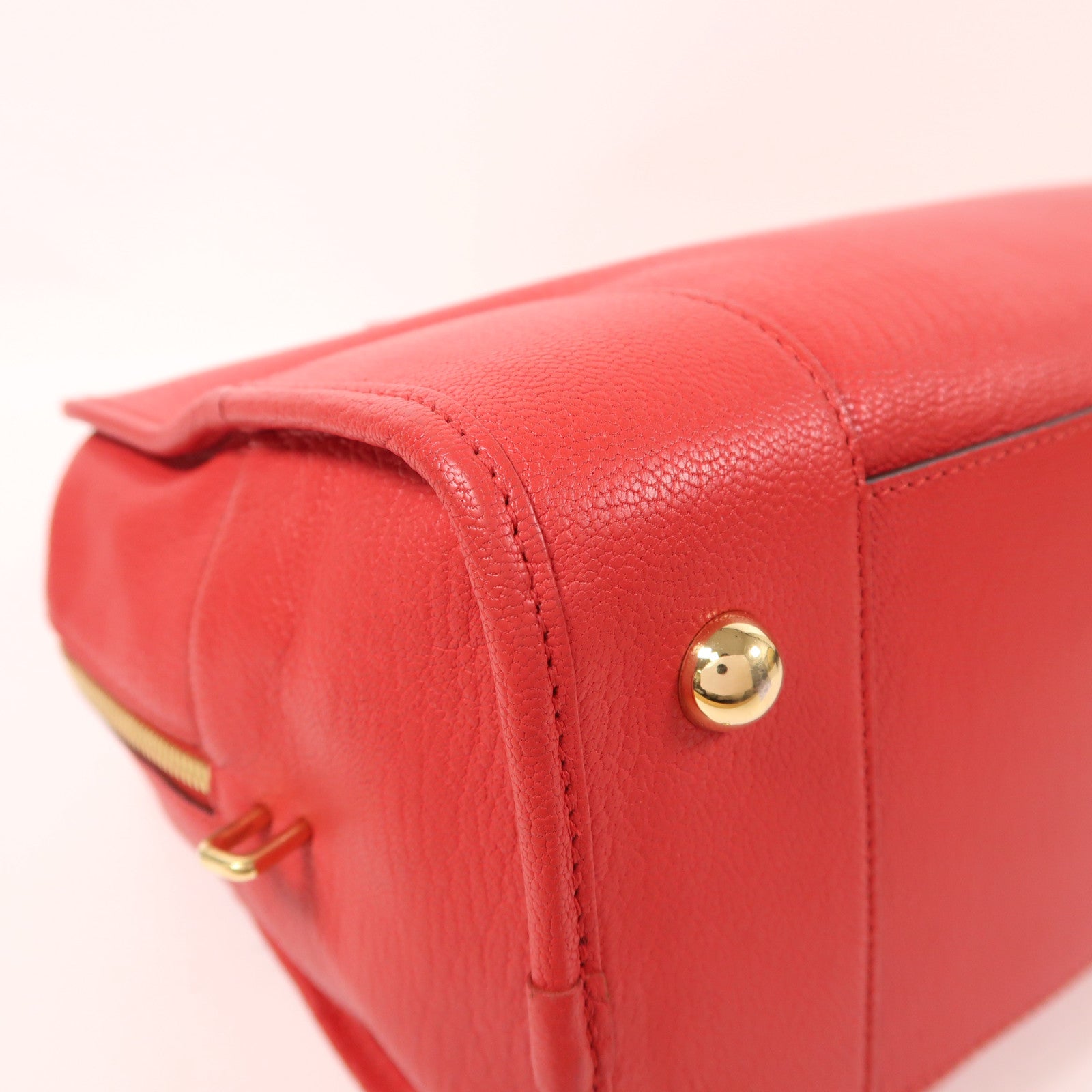 LOEWE 牛皮皮革Handbag金扣手挽袋/肩背袋