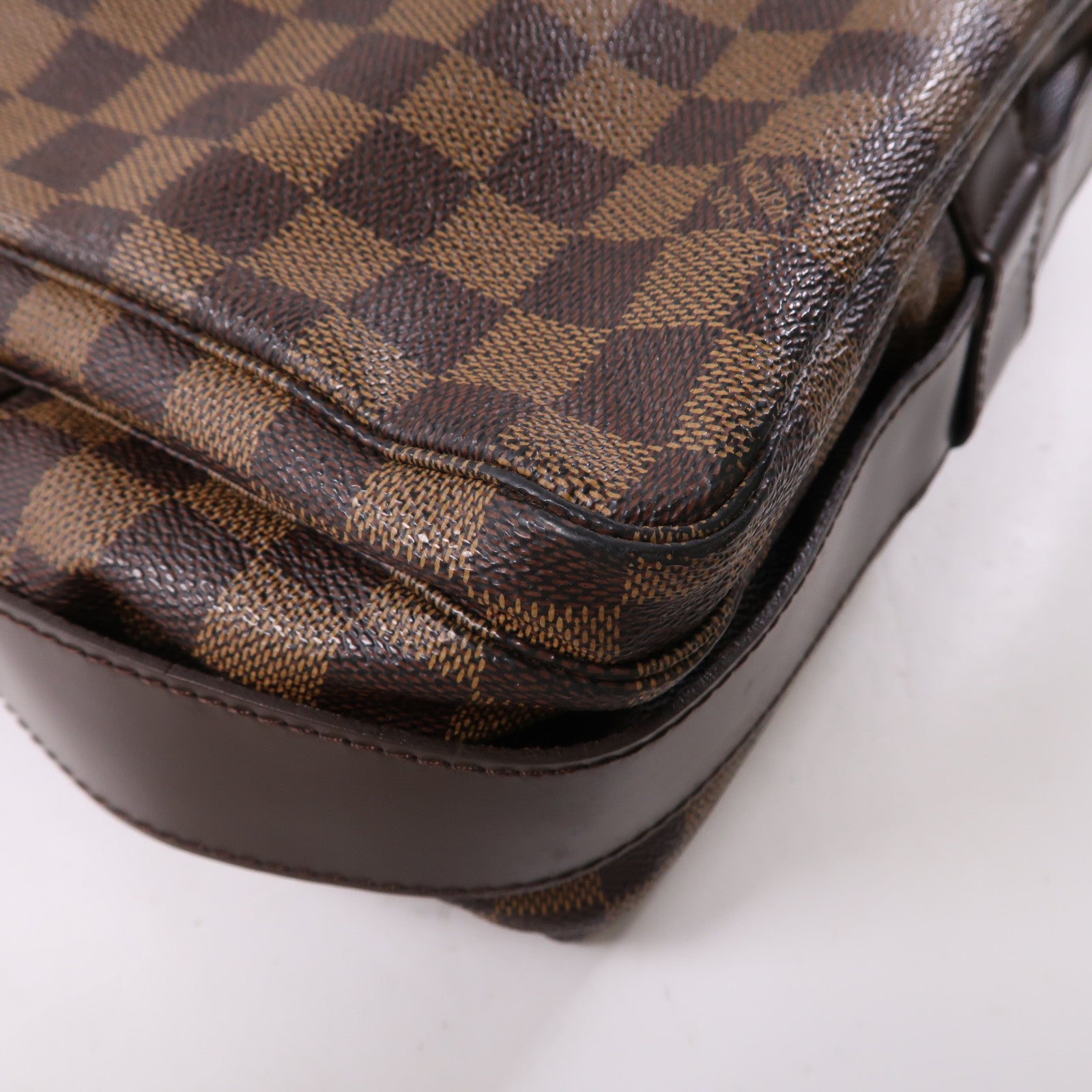 LOUIS VUITTON 【激減優惠】Damier Naviglio金扣肩背袋啡色