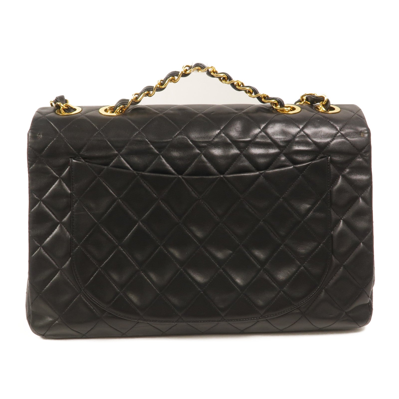CHANEL 羊皮皮革Vintage Chain Shoulder手挽肩背兩用袋