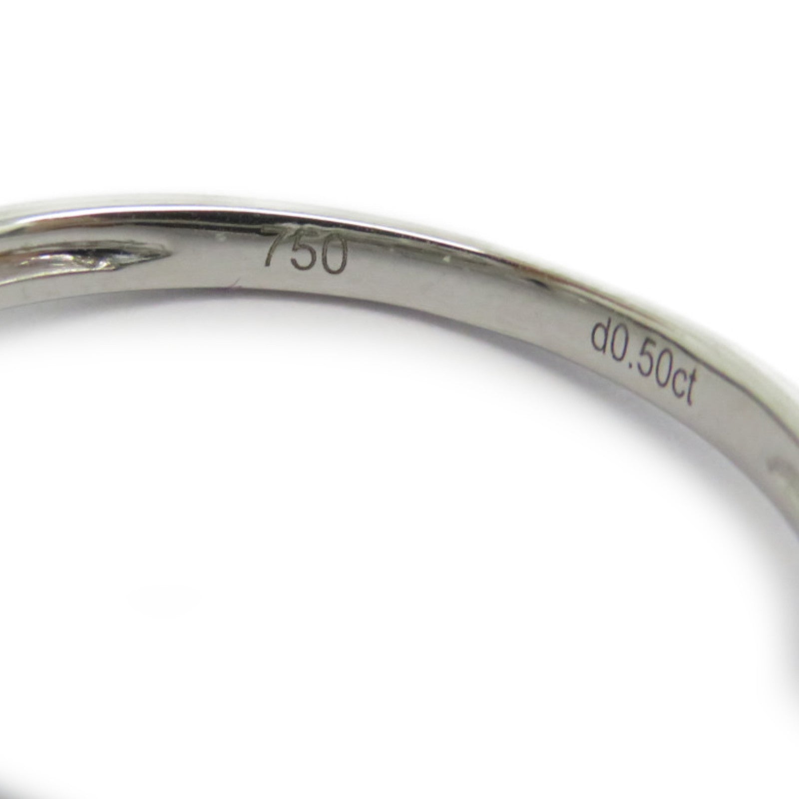 JEWELRY 【激減優惠】18K白金Diamond Ring 0.5ct鑽石戒指US#6.75