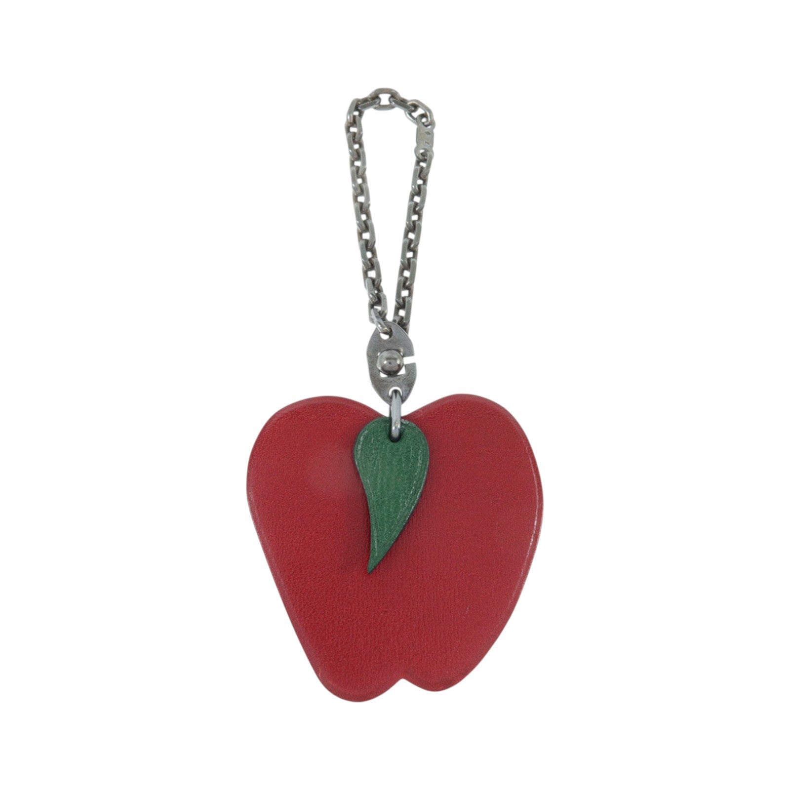 HERMES BOX皮革Apple Charm掛飾