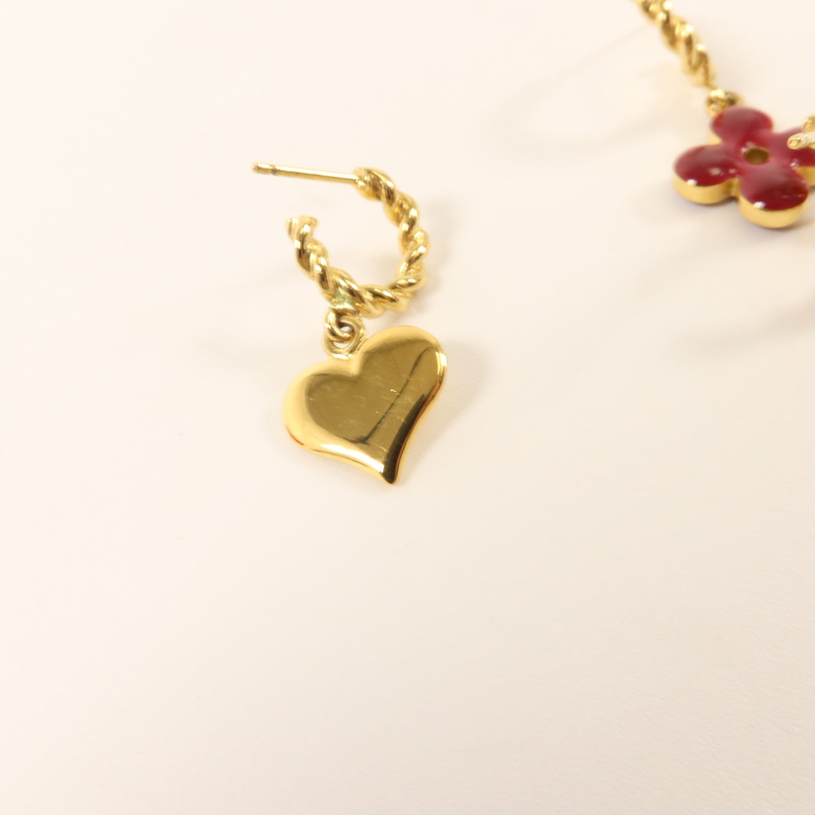 LOUIS VUITTON 銅/琺瑯Sweet Monogram Earrings耳環