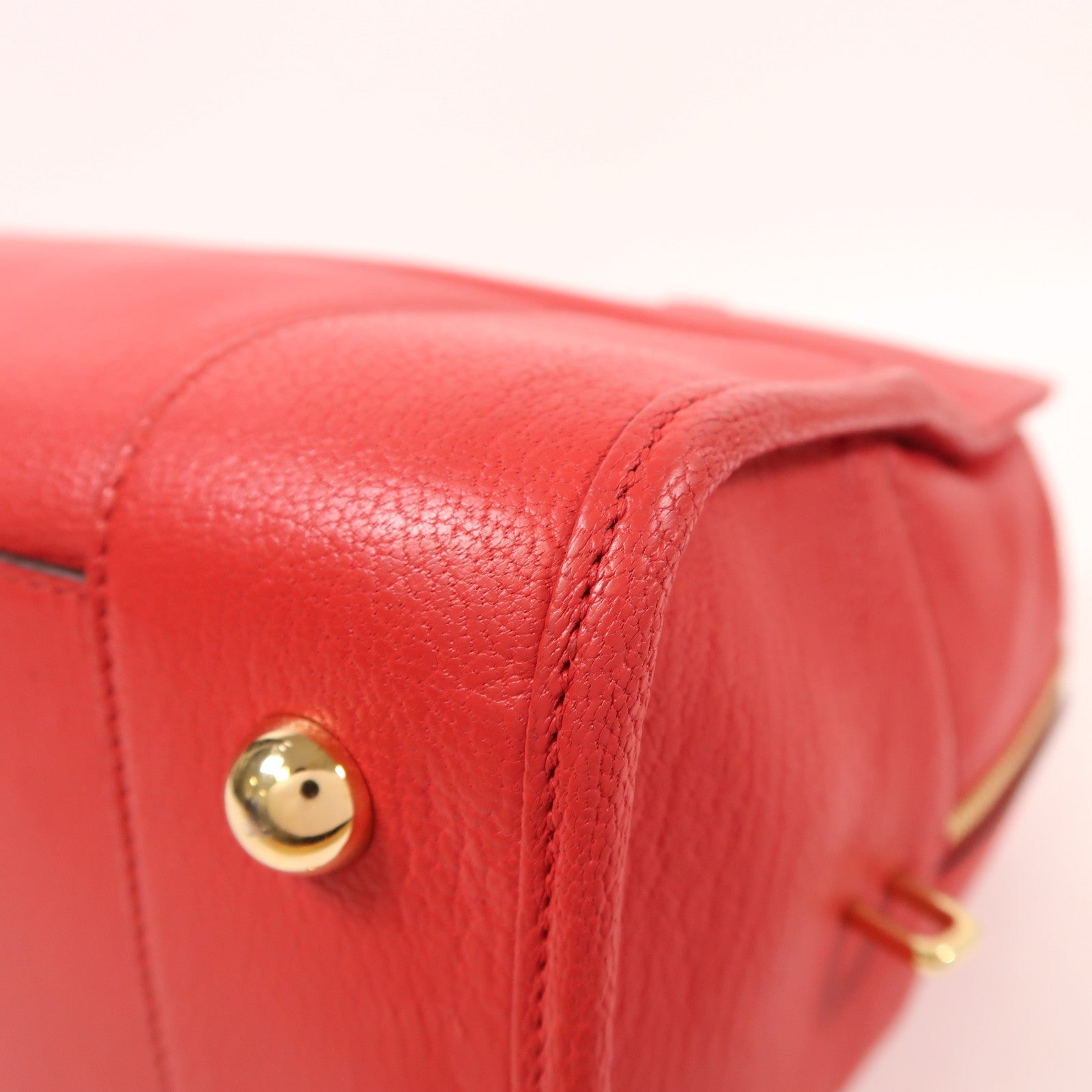 LOEWE 牛皮皮革Handbag金扣手挽袋/肩背袋