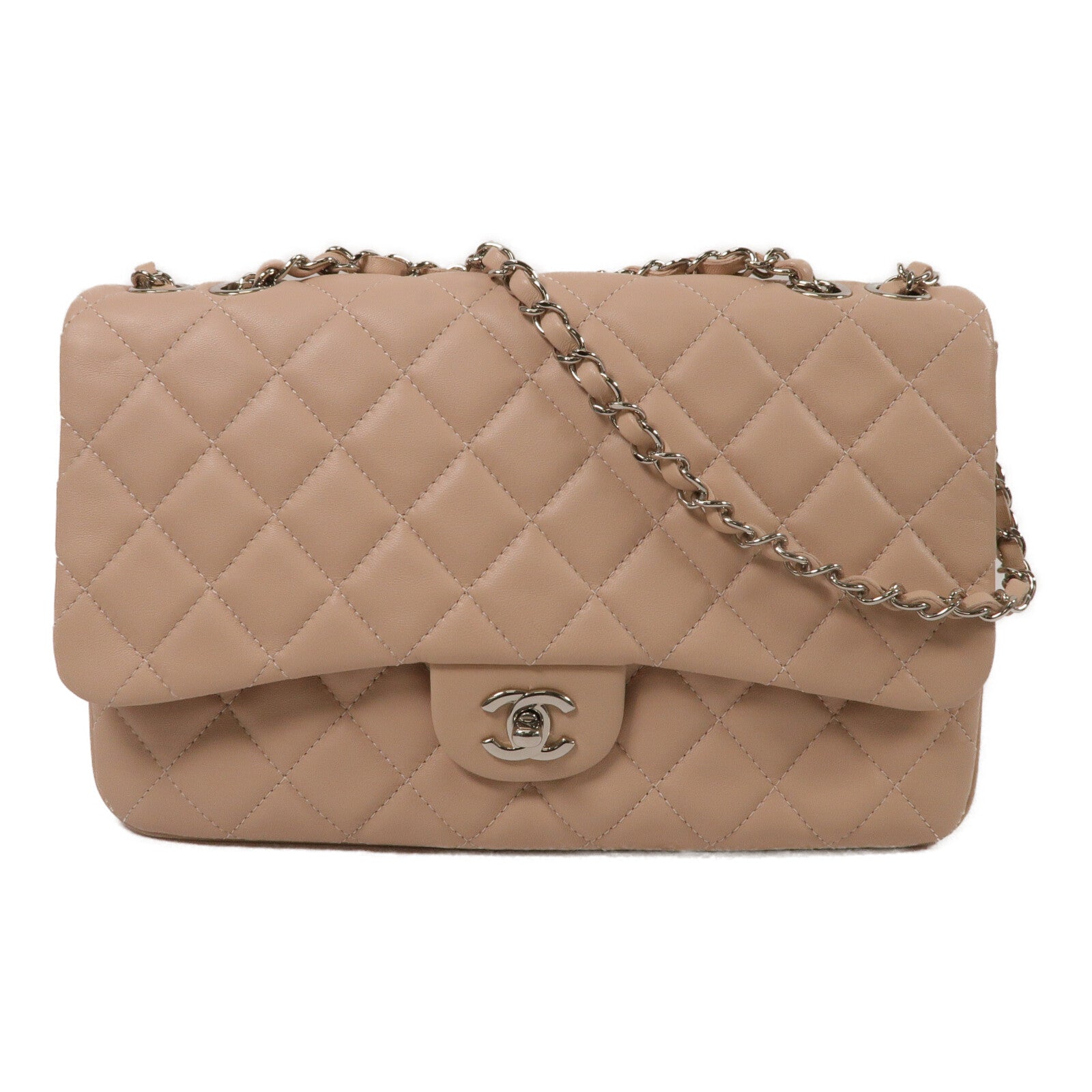CHANEL 羊皮皮革Chain Shoulder Bag鏈帶肩背袋