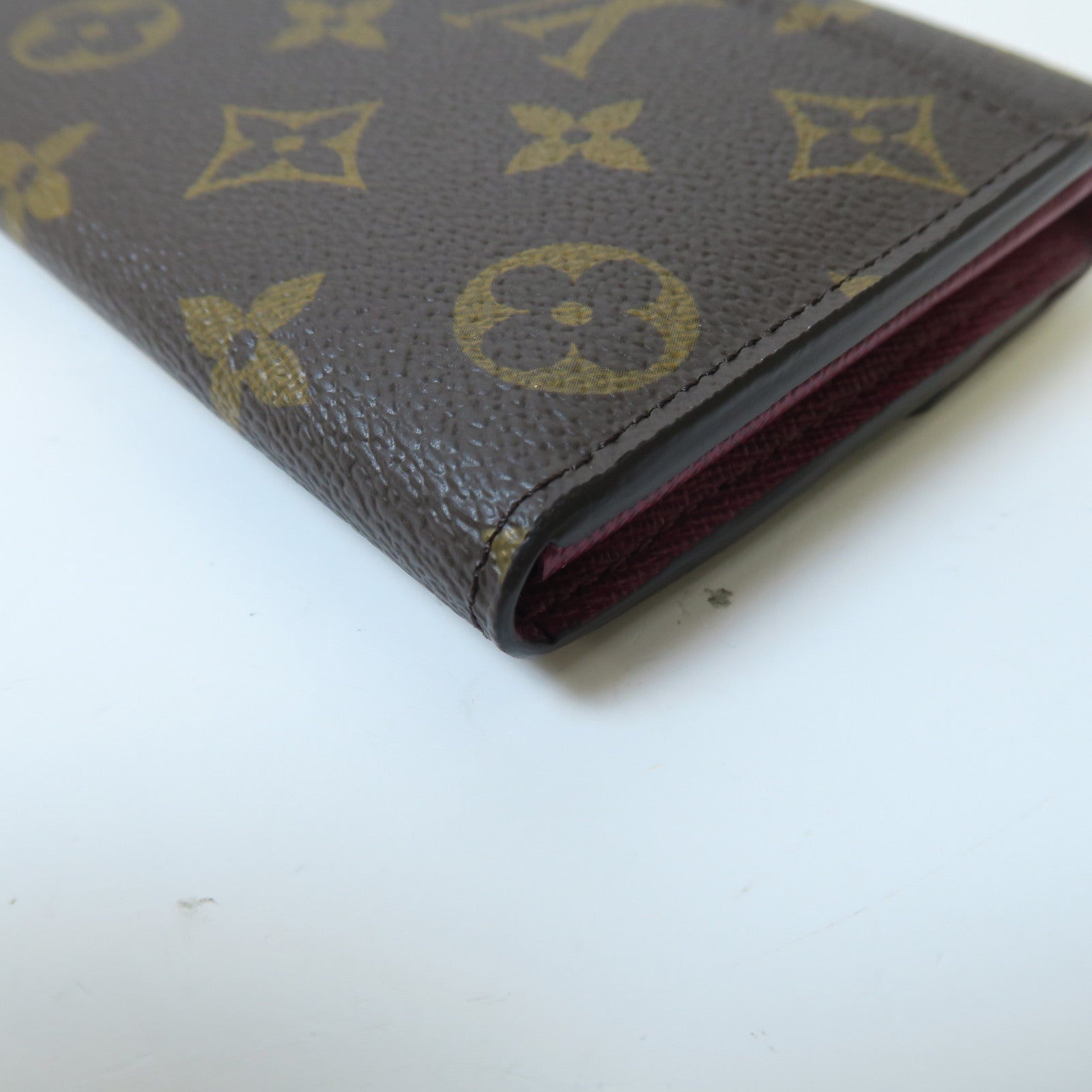 LOUIS VUITTON 【激減優惠】Monogram Sarah金扣鈕扣長錢包啡色