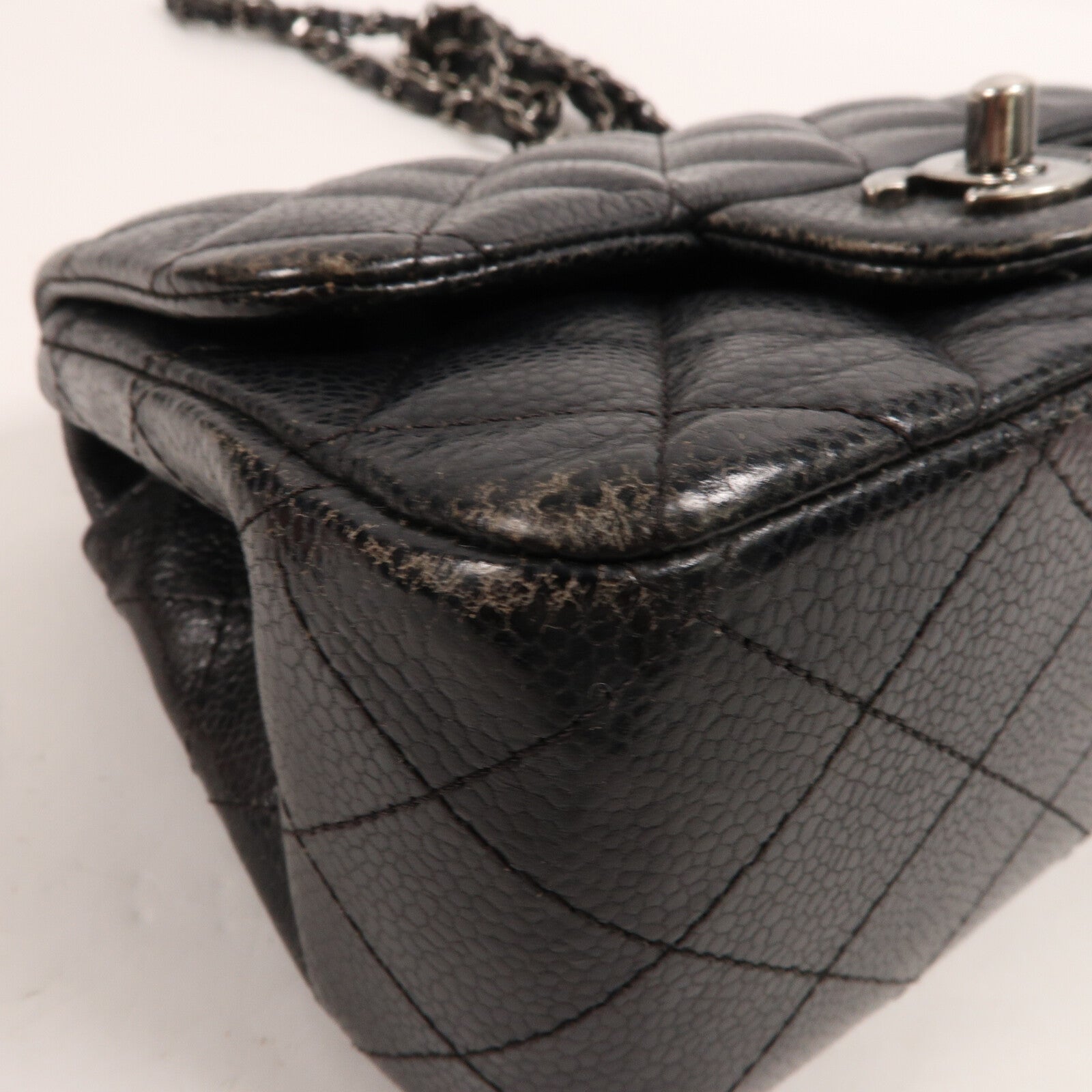 CHANEL 牛皮皮革Classic 17鏈帶肩背袋