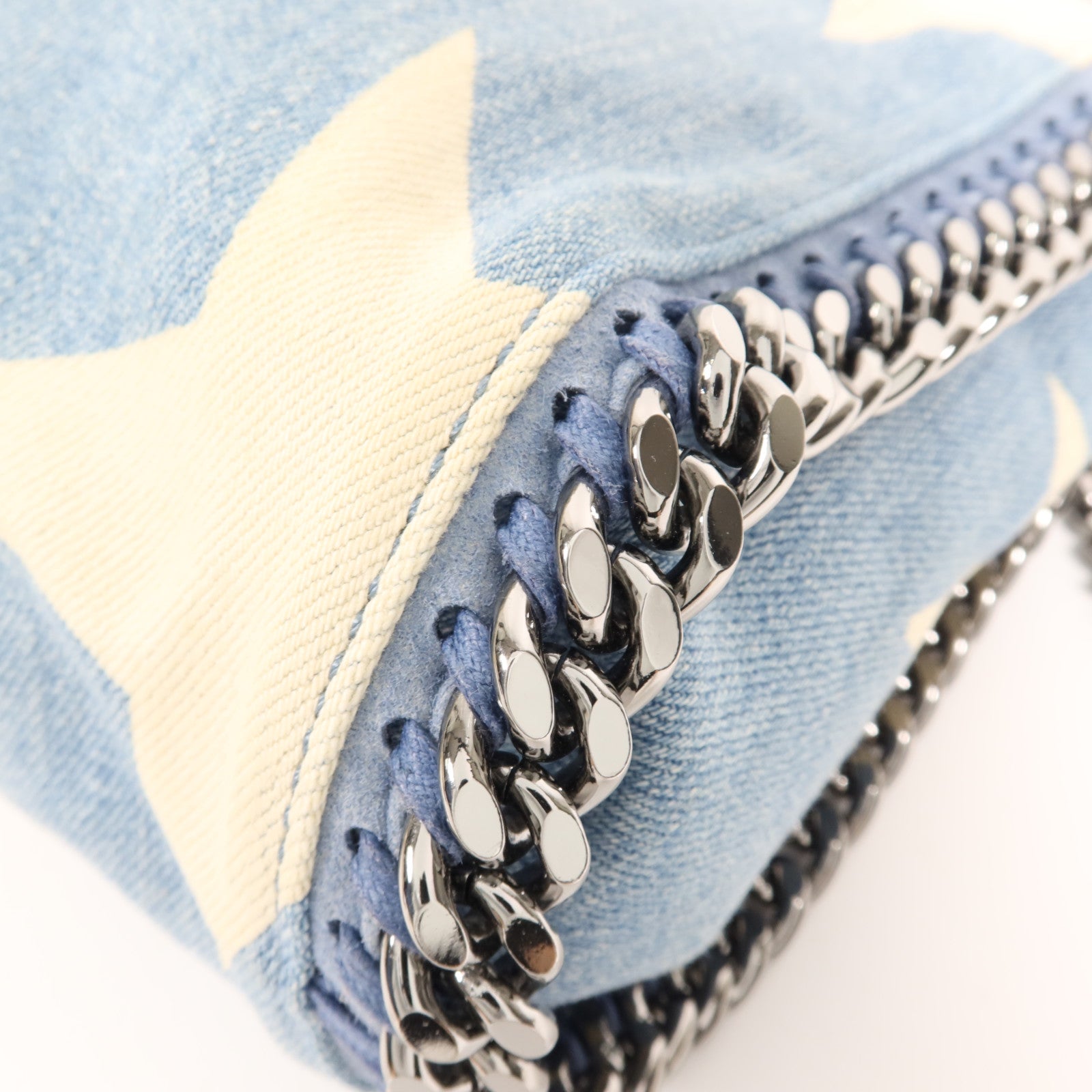 SELECTION 牛仔布Shoulder Bag銀扣鏈帶手挽肩背兩用袋