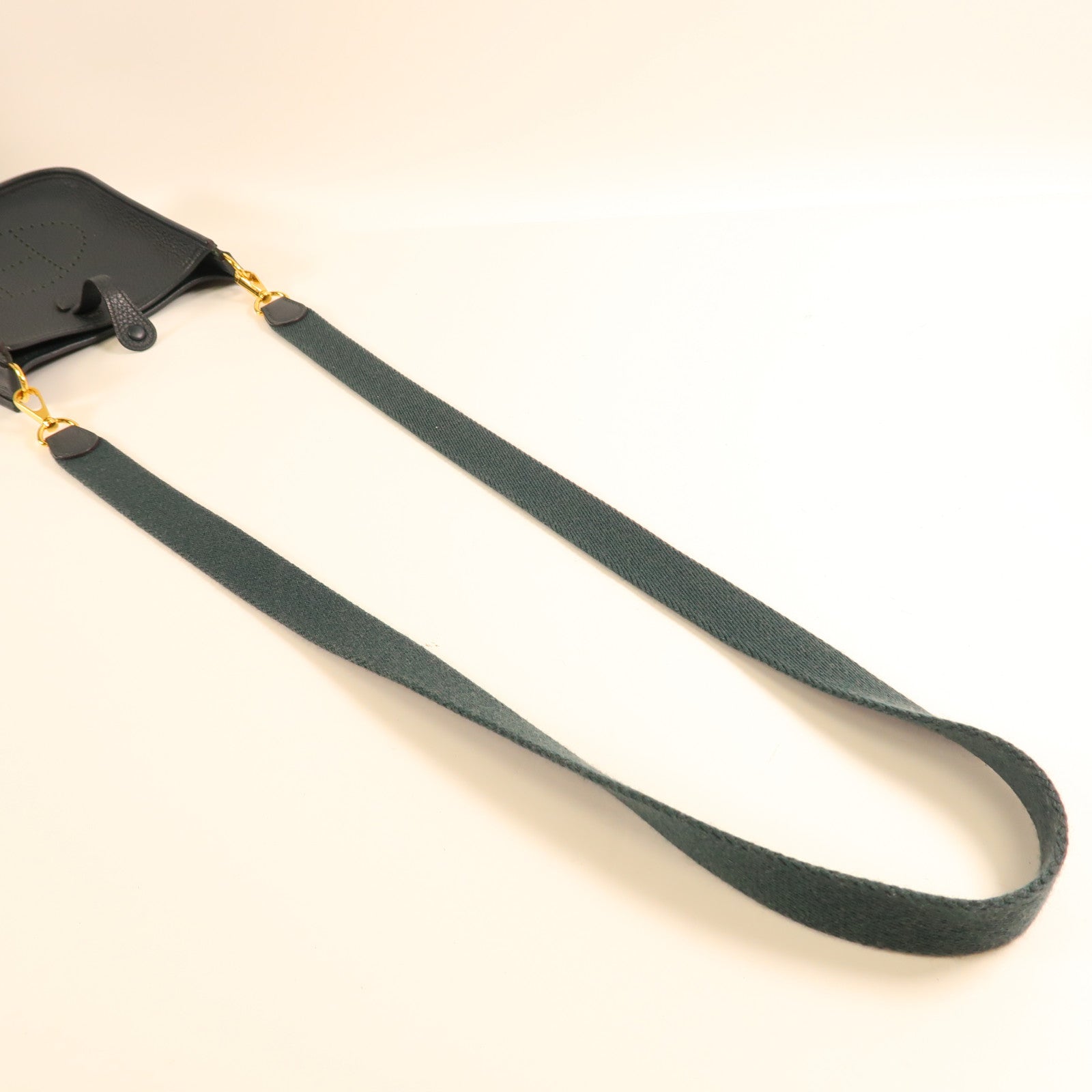 HERMES Clemence皮革Evelyne TPM金扣肩背袋