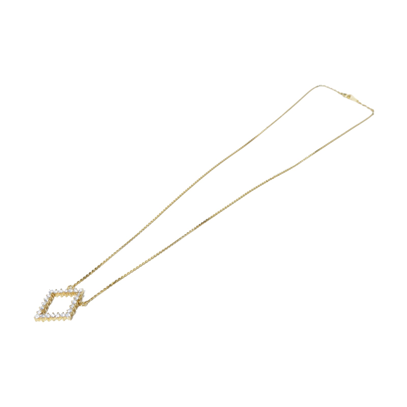 JEWELRY 【激減優惠】18K黃金Diamond Necklace 0.37ct鑽石項鍊金色