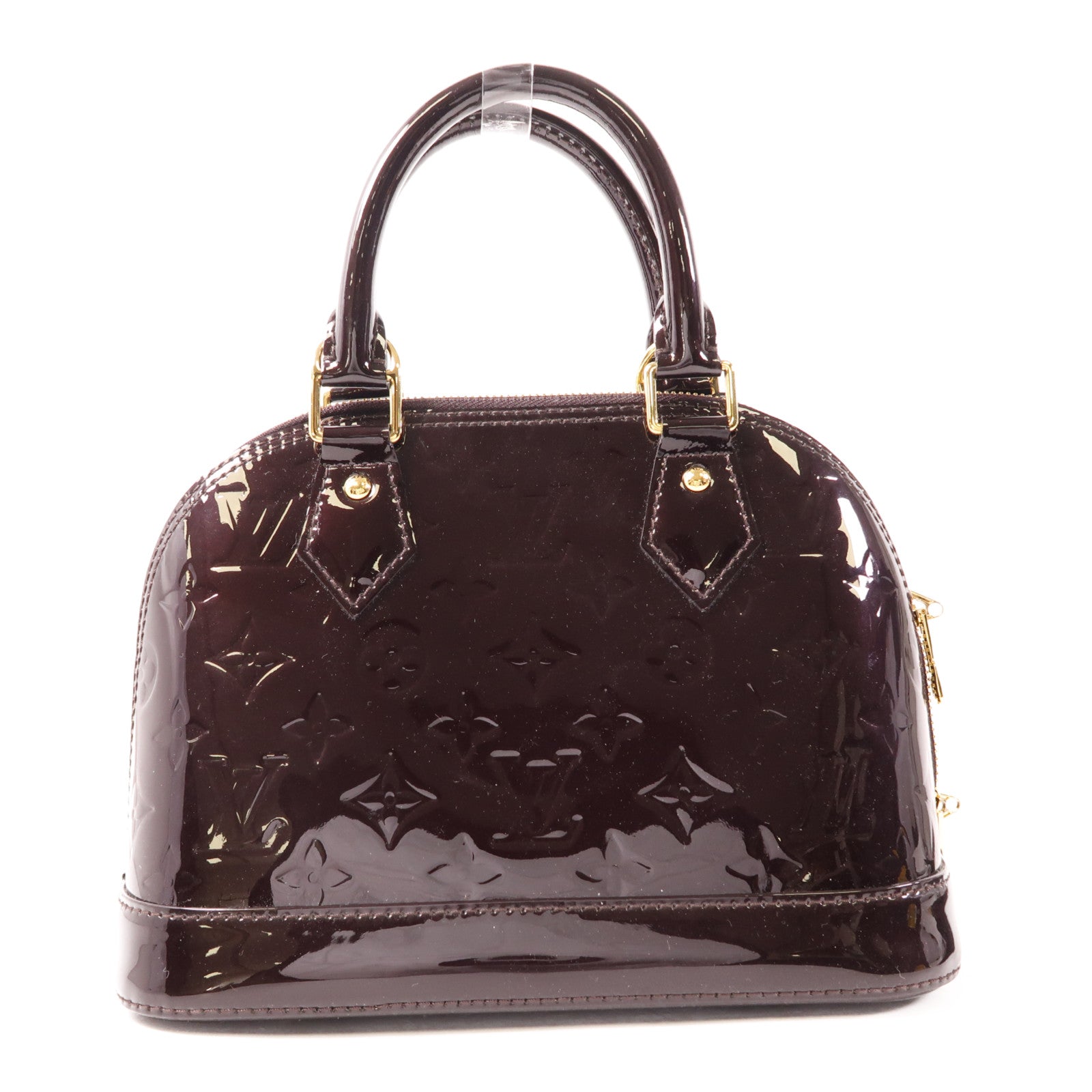 LOUIS VUITTON Vernis Alma BB金扣手挽肩背兩用袋