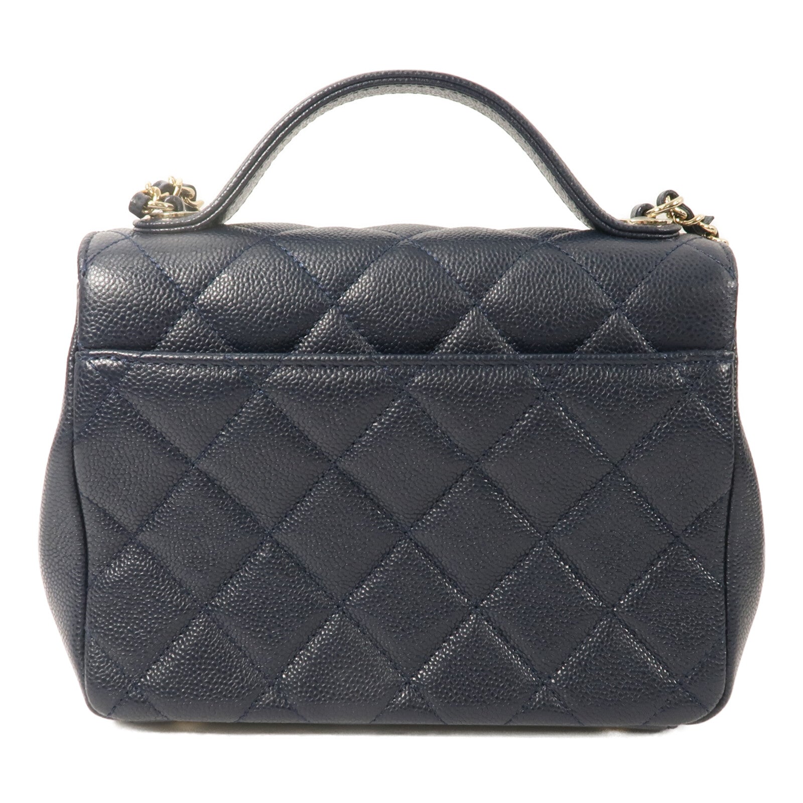 CHANEL 牛皮皮革Bussiness Affinity Small鏈帶手挽肩背兩用袋