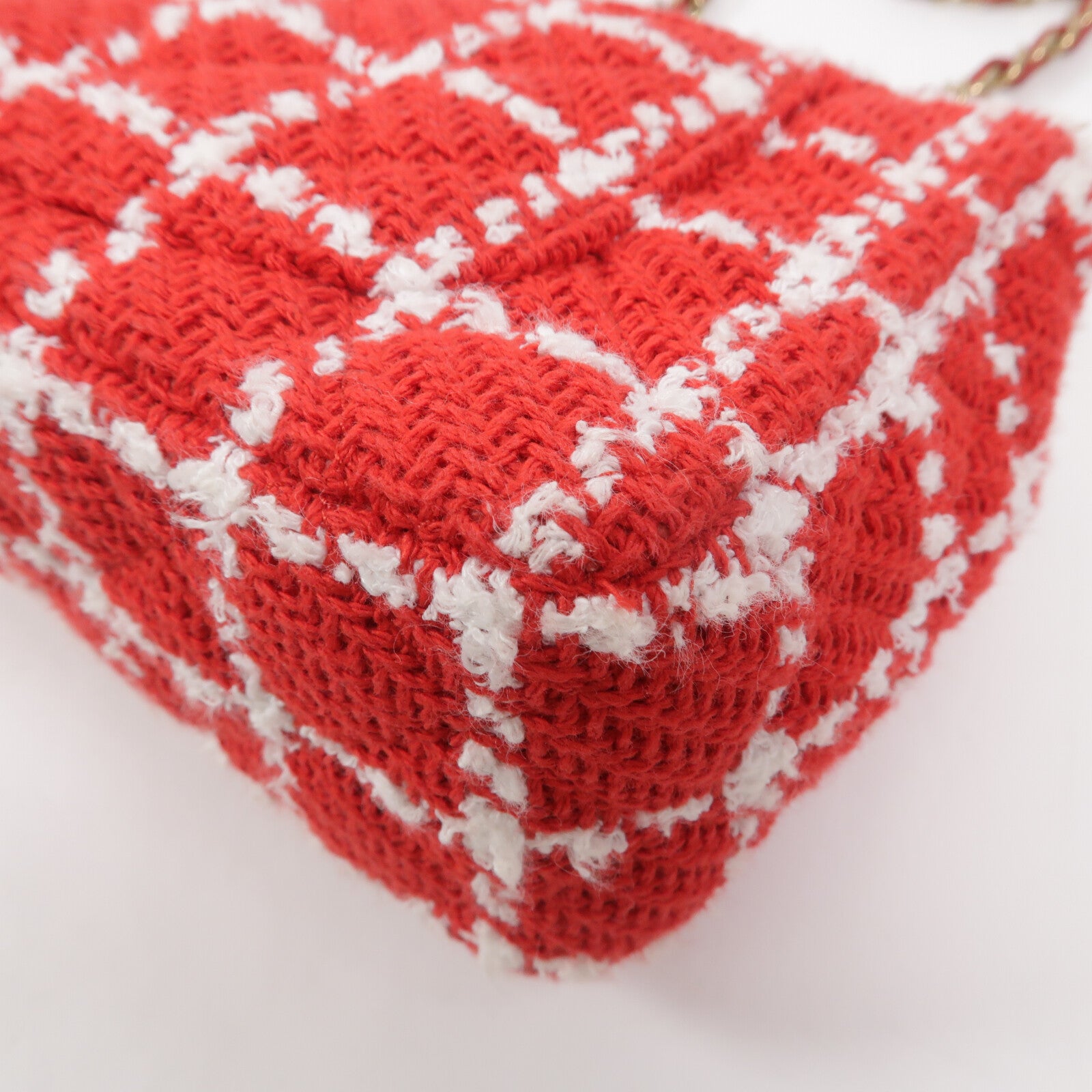 CHANEL Tweed Mini Flap鏈帶肩背袋