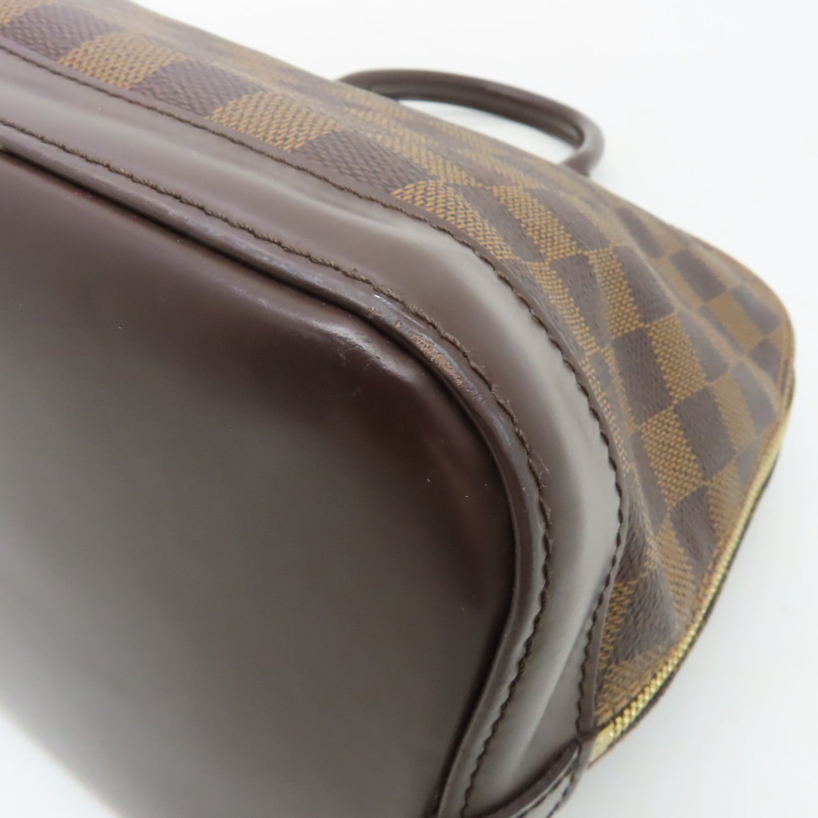LOUIS VUITTON 【激減優惠】Damier Alma金扣手挽袋啡色