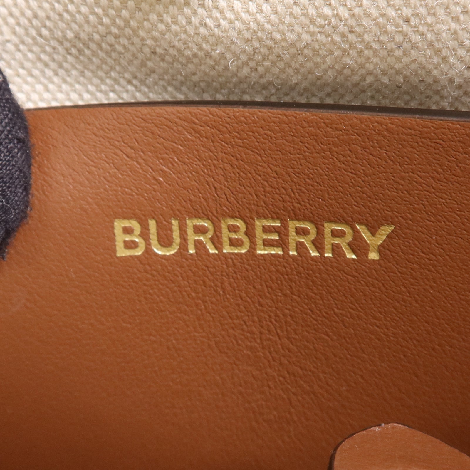 BURBERRY 帆布Freya金扣手挽肩背兩用袋