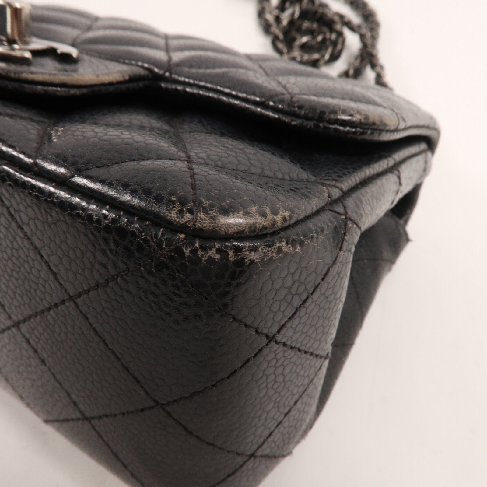 CHANEL 牛皮皮革Classic 17鏈帶肩背袋