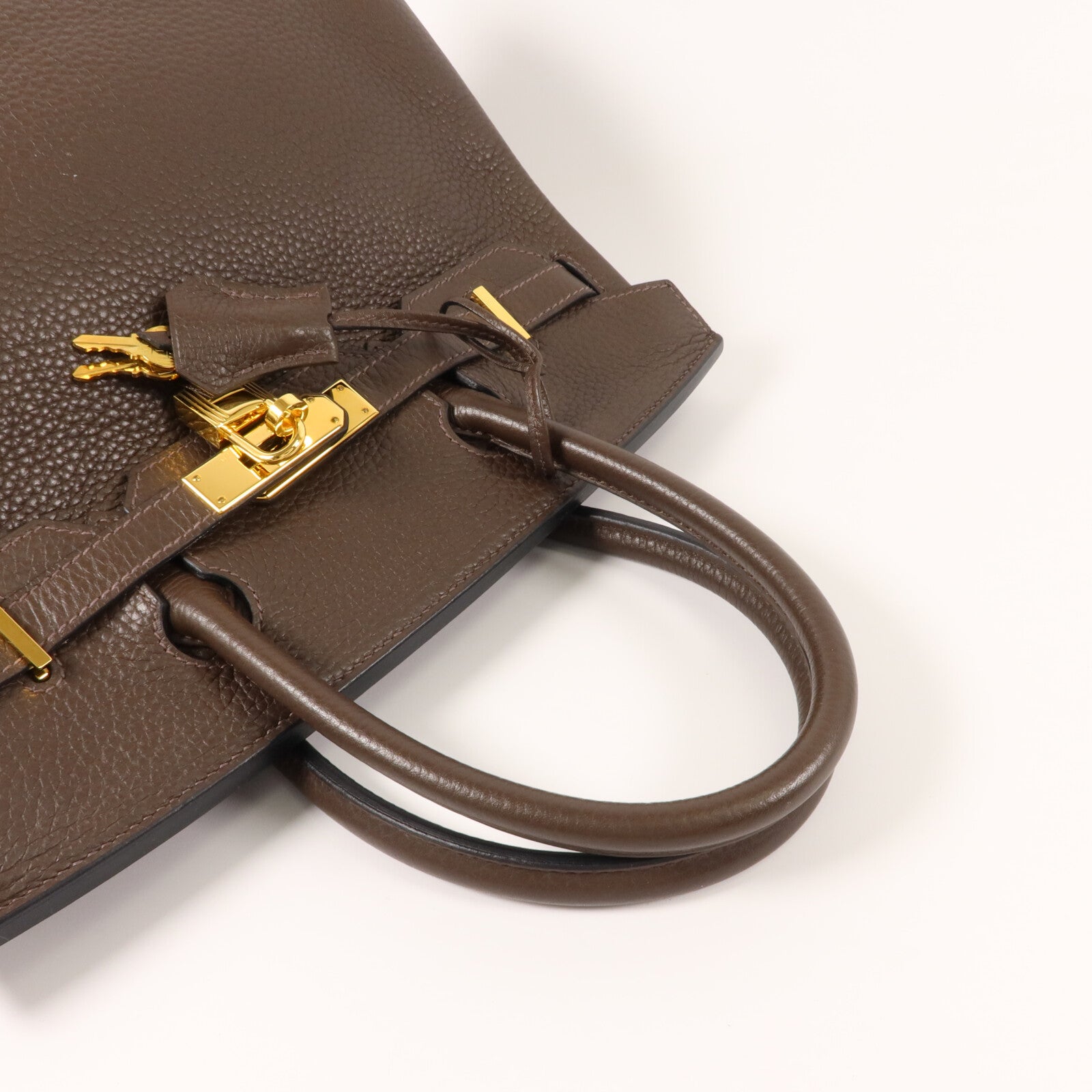 HERMES Togo皮革Birkin 30手挽袋Chocolat