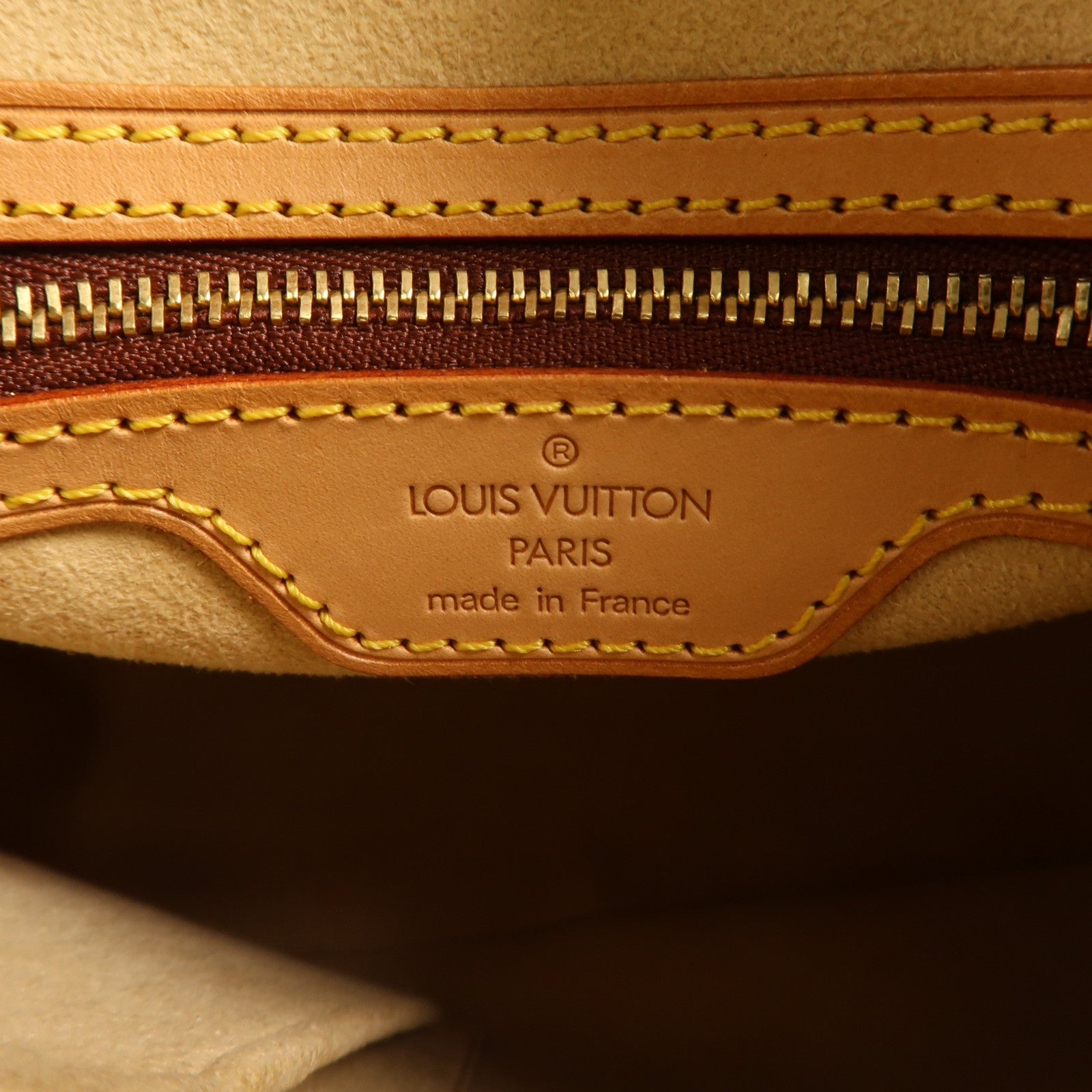 LOUIS VUITTON Monogram Looping MM金扣肩背袋棕色