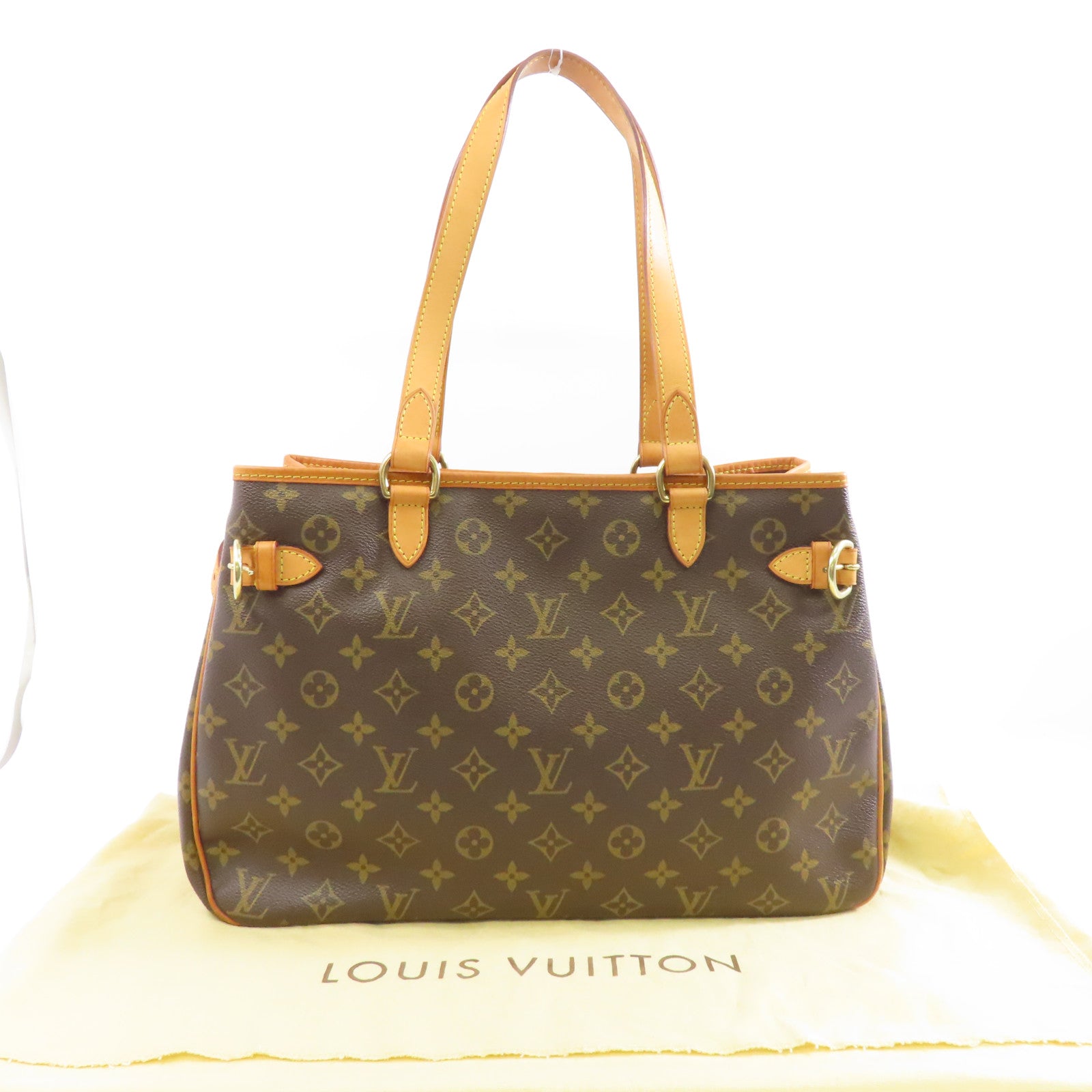 LOUIS VUITTON Monogram Batignolles Tote Bag金扣手挽袋啡色