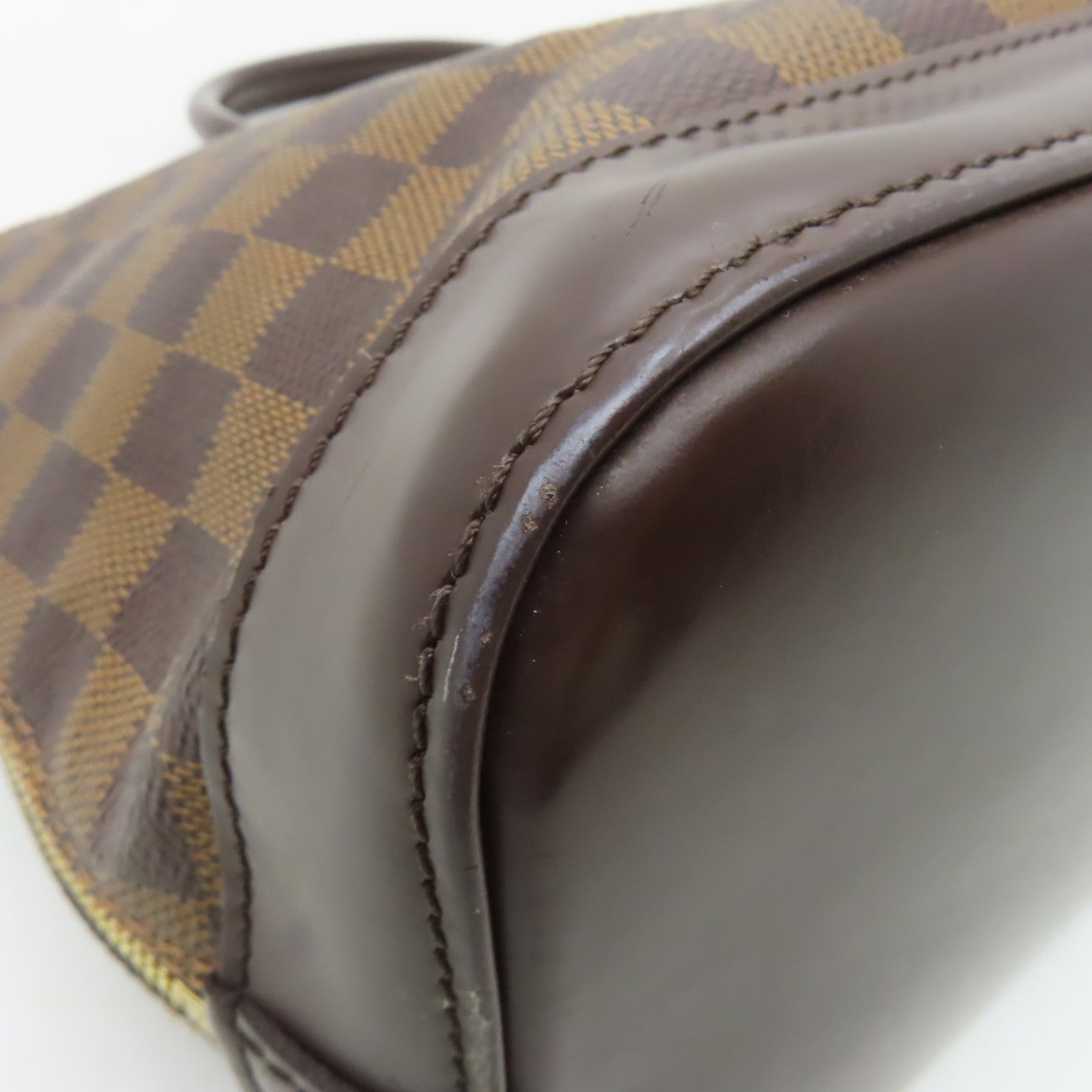 LOUIS VUITTON 【激減優惠】Damier Alma金扣手挽袋啡色
