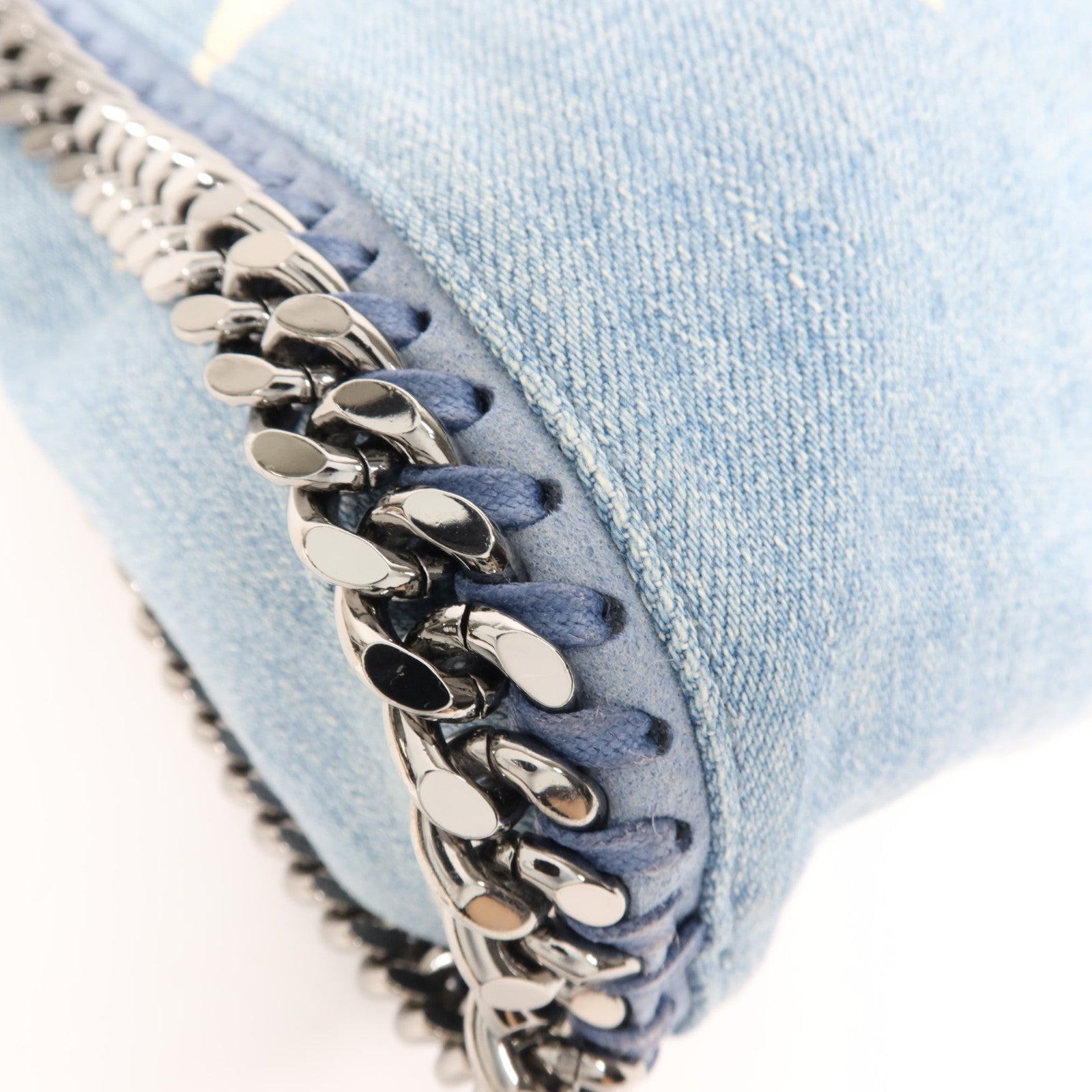 SELECTION 牛仔布Shoulder Bag銀扣鏈帶手挽肩背兩用袋